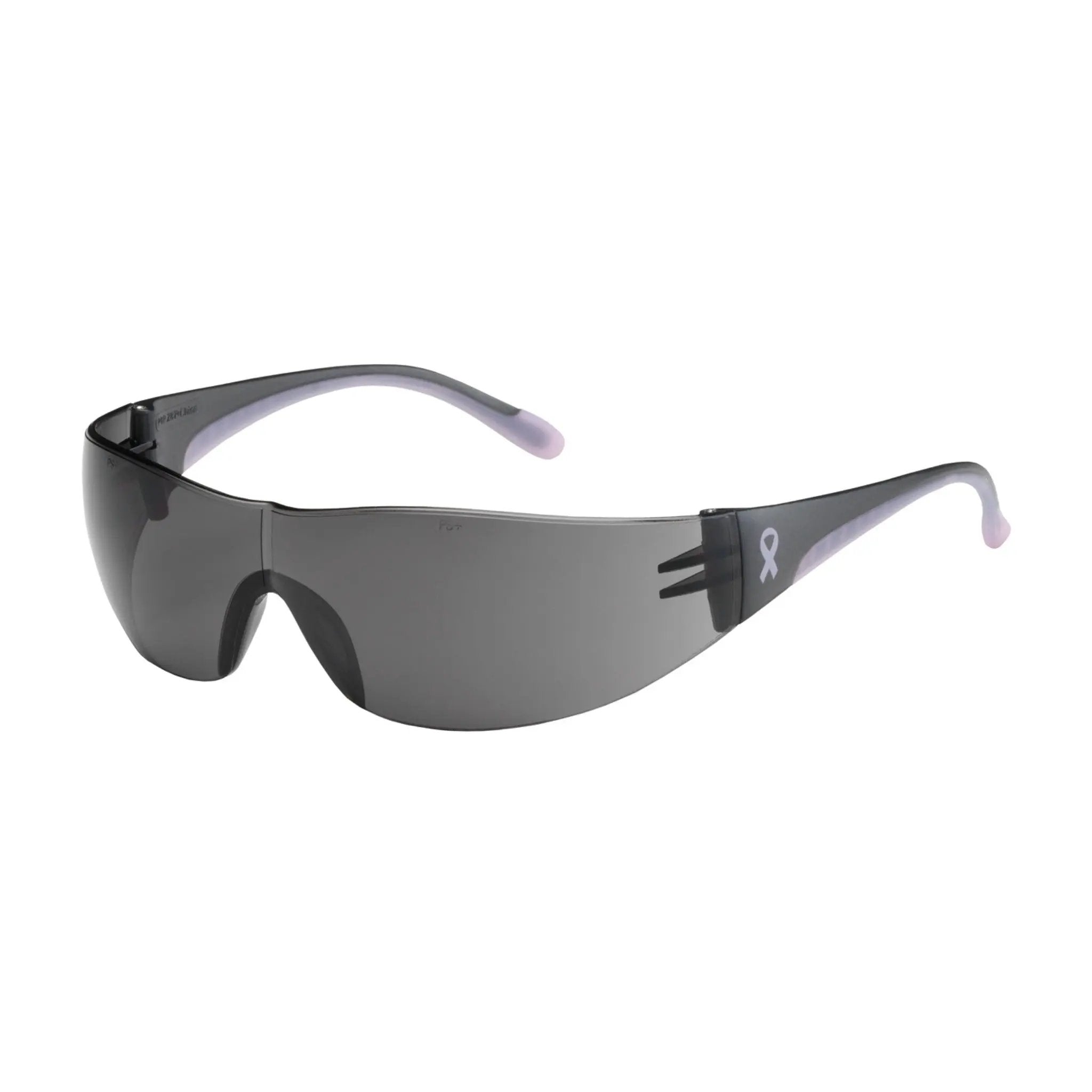 PIP Eva 250-10-5501 Rimless Safety Glasses, Gray/Pink Temple, Gray Anti-Scratch Lens_Main_Image