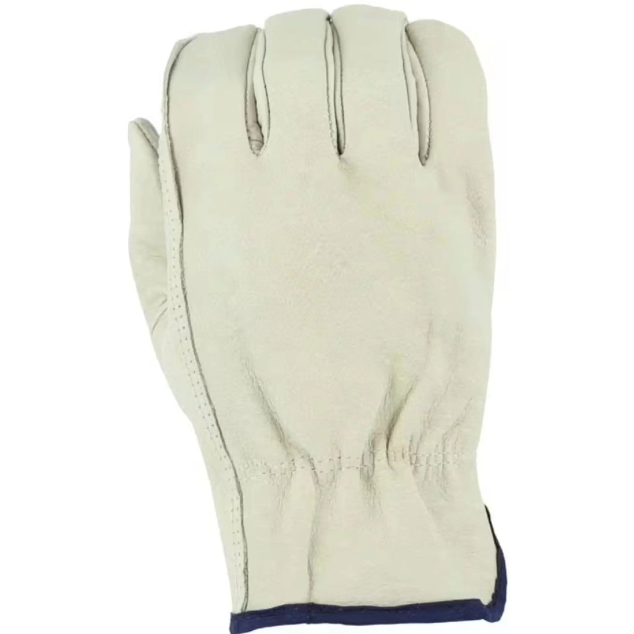 MAJESTIC GLOVE 2510B Industrial Grade Cowhide, Keystone Thumb, Drivers Glove, Beige, 1 Dozen-back-image