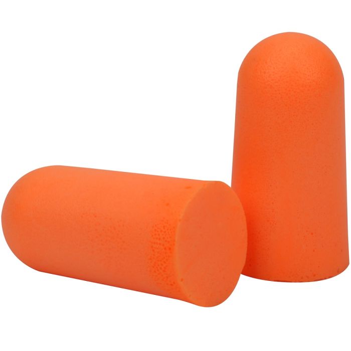 PIP Mega Bullet 267-HPF210 Disposable Ear Plugs – NRR 32, Orange, One Size, 1 Box