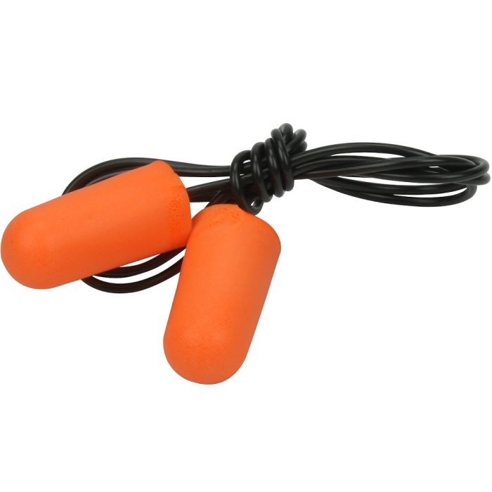 PIP Mega Bullet 267-HPF210C Disposable Corded Ear Plugs – NRR 32, Orange, One Size, Box of 100 Pairs