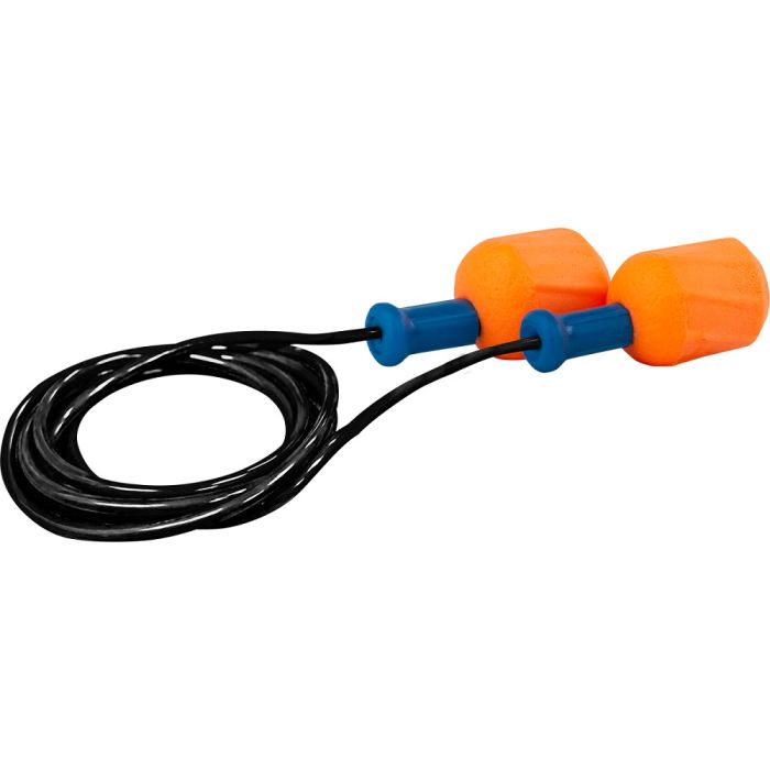 PIP EZ-Twist 267-HPF610C Disposable Corded Ear Plugs – NRR 30, Orange, One Size, 1 Box