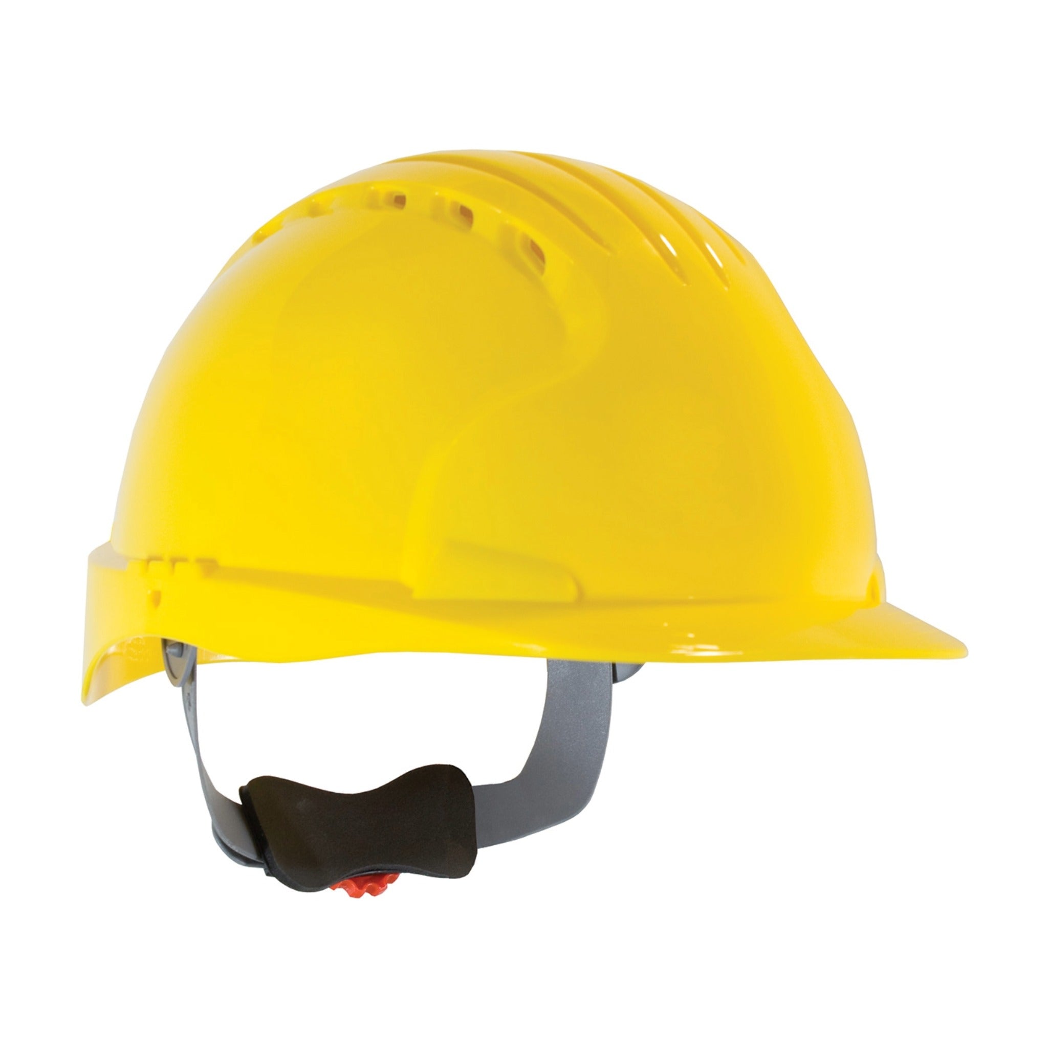 PIP Evolution Deluxe 280-EV6151V Standard Brim, Vented Hard Hat with HDPE Shell, 6-Point Polyester Suspension, 1 Each