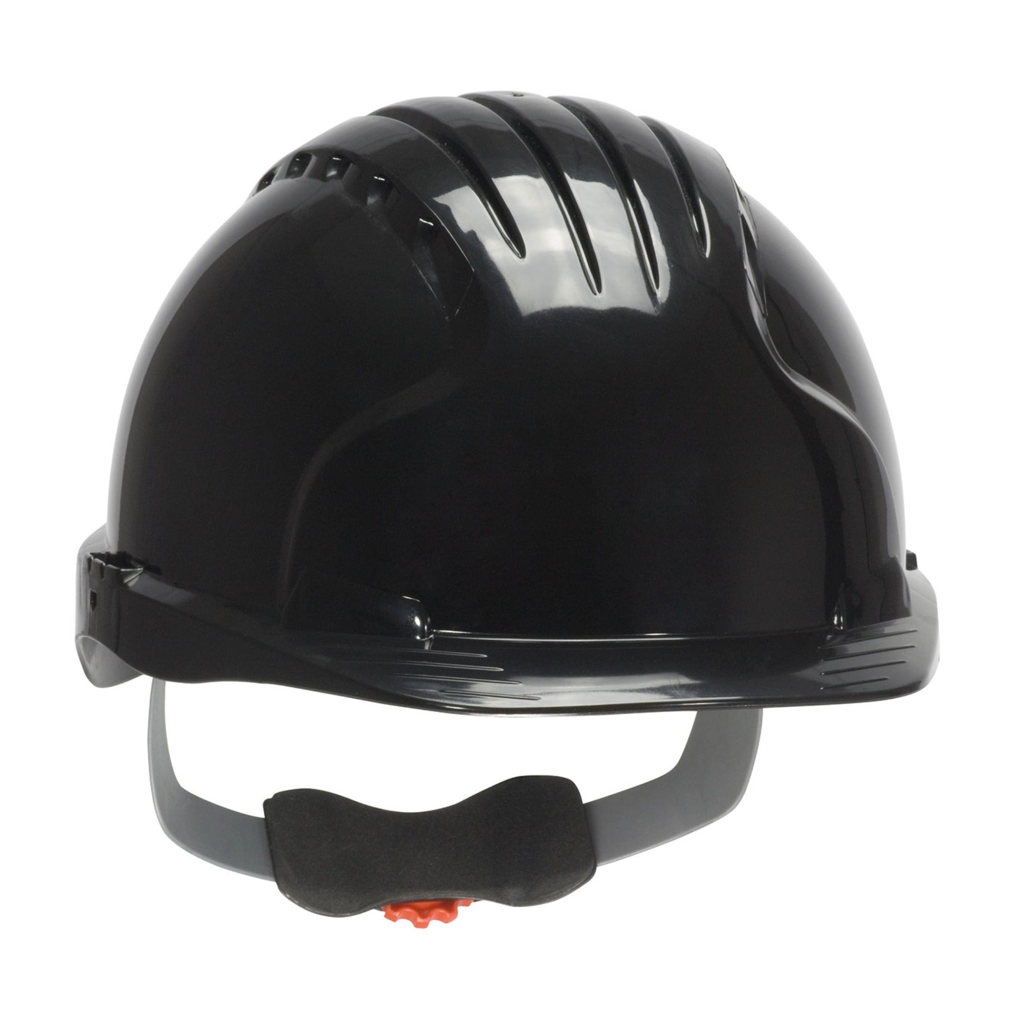 PIP Evolution Deluxe 280-EV6151 HDPE Shell 6-Point Polyester Suspension and Wheel Ratchet Adjustment, Cap Style Hard Hat_Black