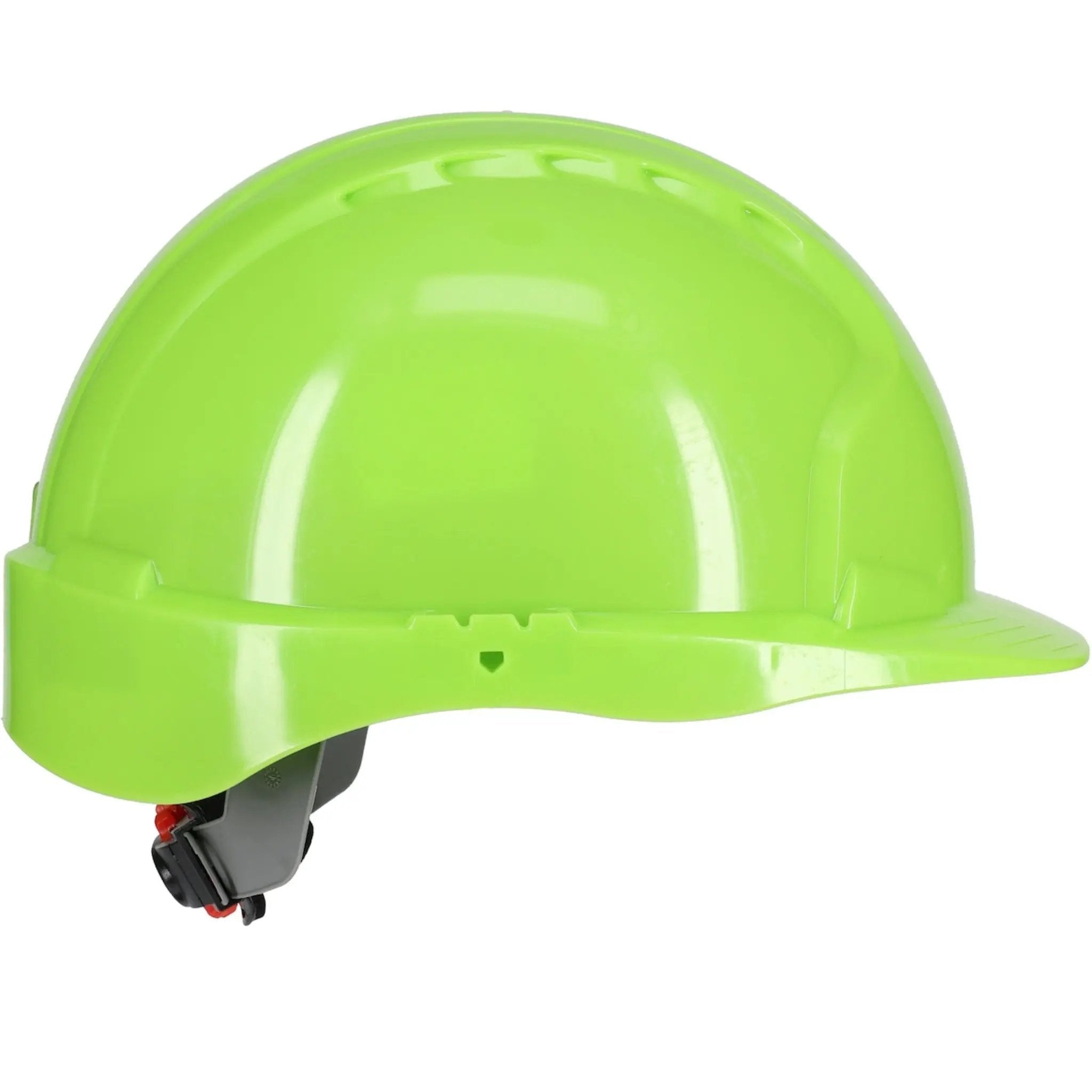 PIP Evolution Deluxe 280-EV6151 HDPE Shell 6-Point Polyester Suspension and Wheel Ratchet Adjustment, Cap Style Hard Hat_Neon_Yellow_Side