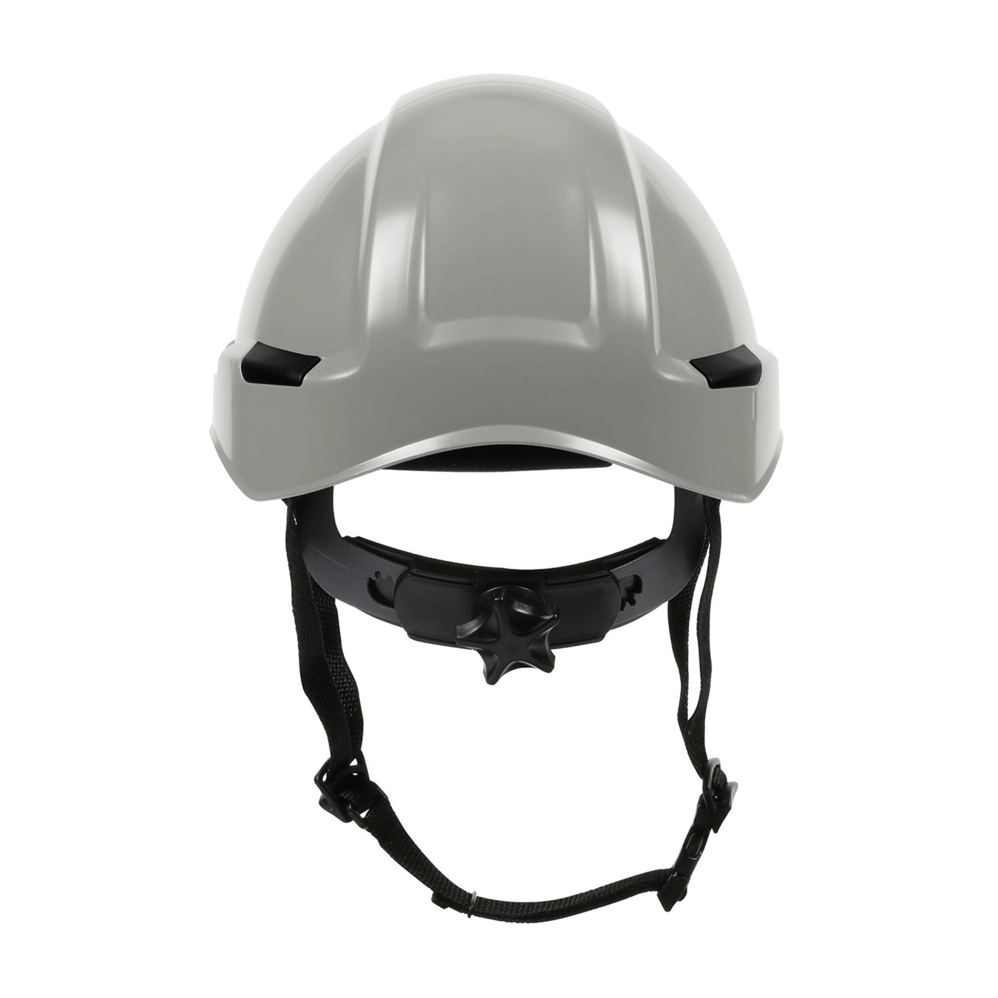 PIP Rocky 280-HP142R Industrial Climbing Helmet with Polycarbonate / ABS Shell, Hi-Density Foam Impact Liner, Nylon Suspension_Gray_Back