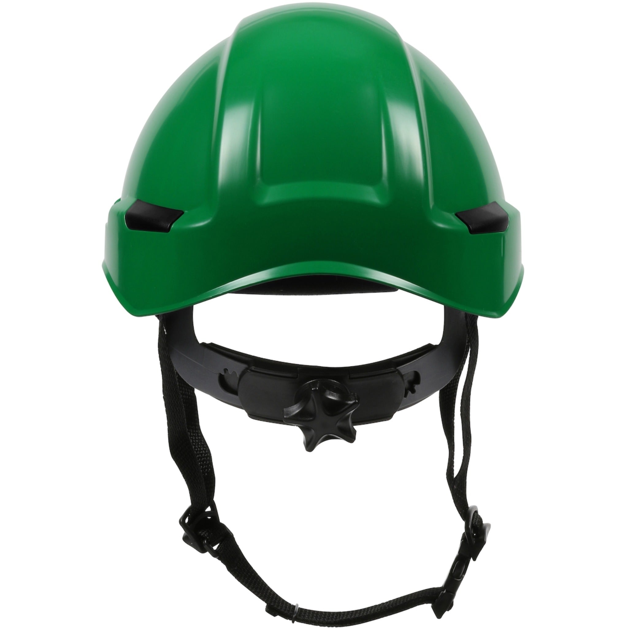 PIP Rocky 280-HP142R Industrial Climbing Helmet with Polycarbonate / ABS Shell, Hi-Density Foam Impact Liner, Nylon Suspension_Green_Back