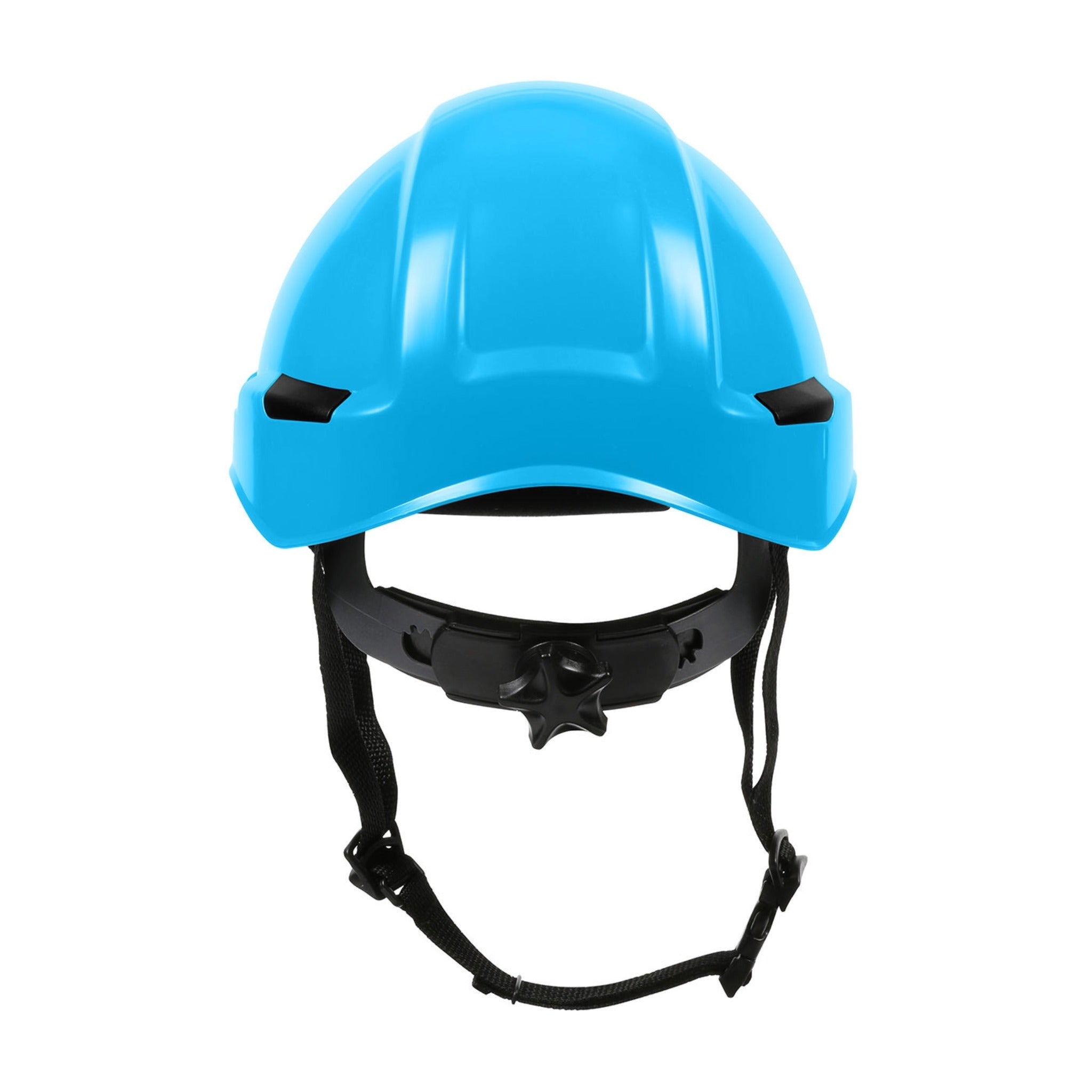 PIP Rocky 280-HP142R Industrial Climbing Helmet with Polycarbonate / ABS Shell, Hi-Density Foam Impact Liner, Nylon Suspension_LightBlue_Back