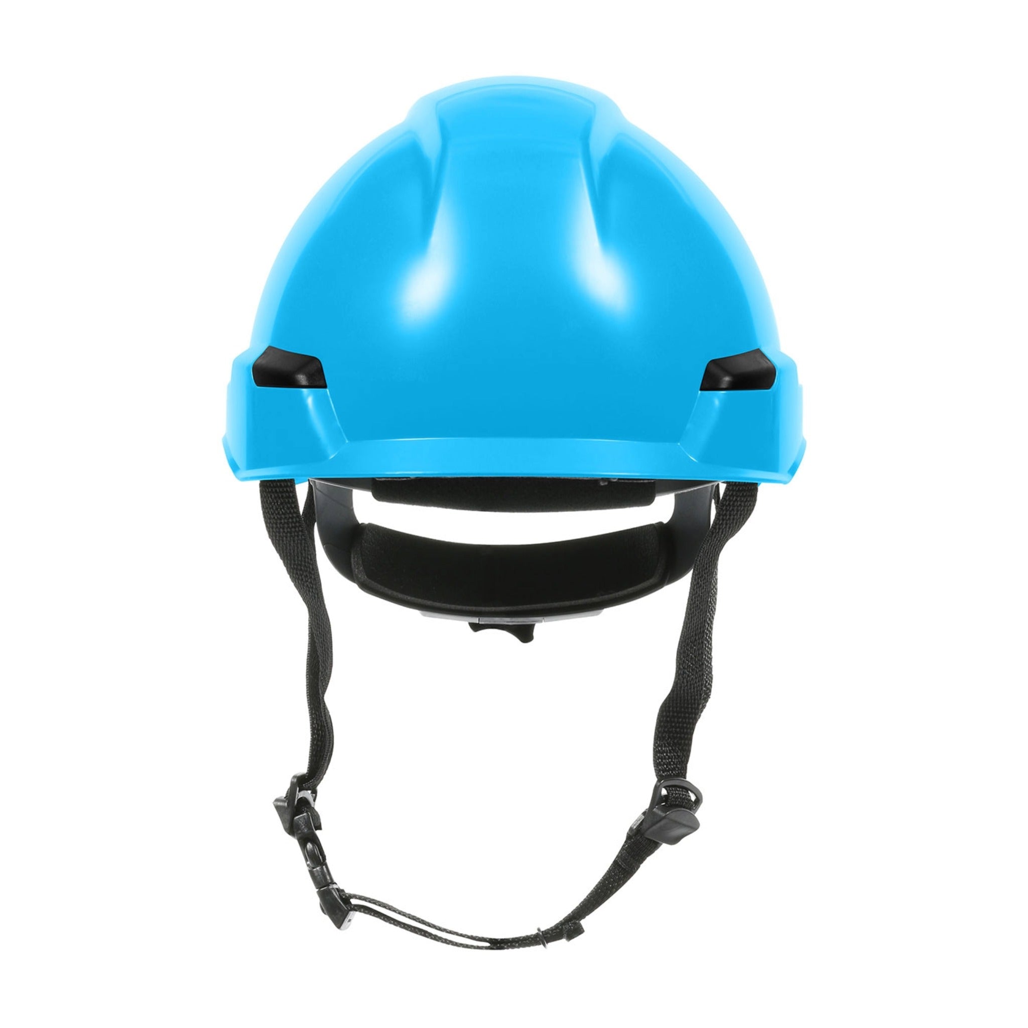 PIP Rocky 280-HP142R Industrial Climbing Helmet with Polycarbonate / ABS Shell, Hi-Density Foam Impact Liner, Nylon Suspension_LightBlue_Front