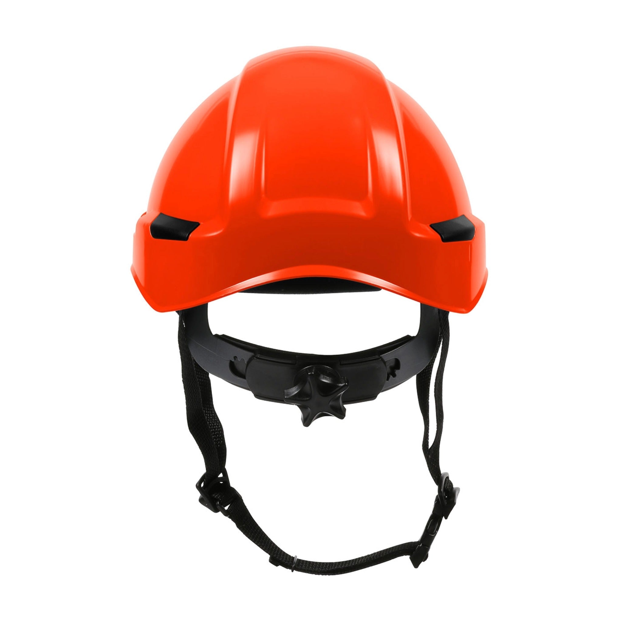 PIP Rocky 280-HP142R Industrial Climbing Helmet with Polycarbonate / ABS Shell, Hi-Density Foam Impact Liner, Nylon Suspension_Orange_Back