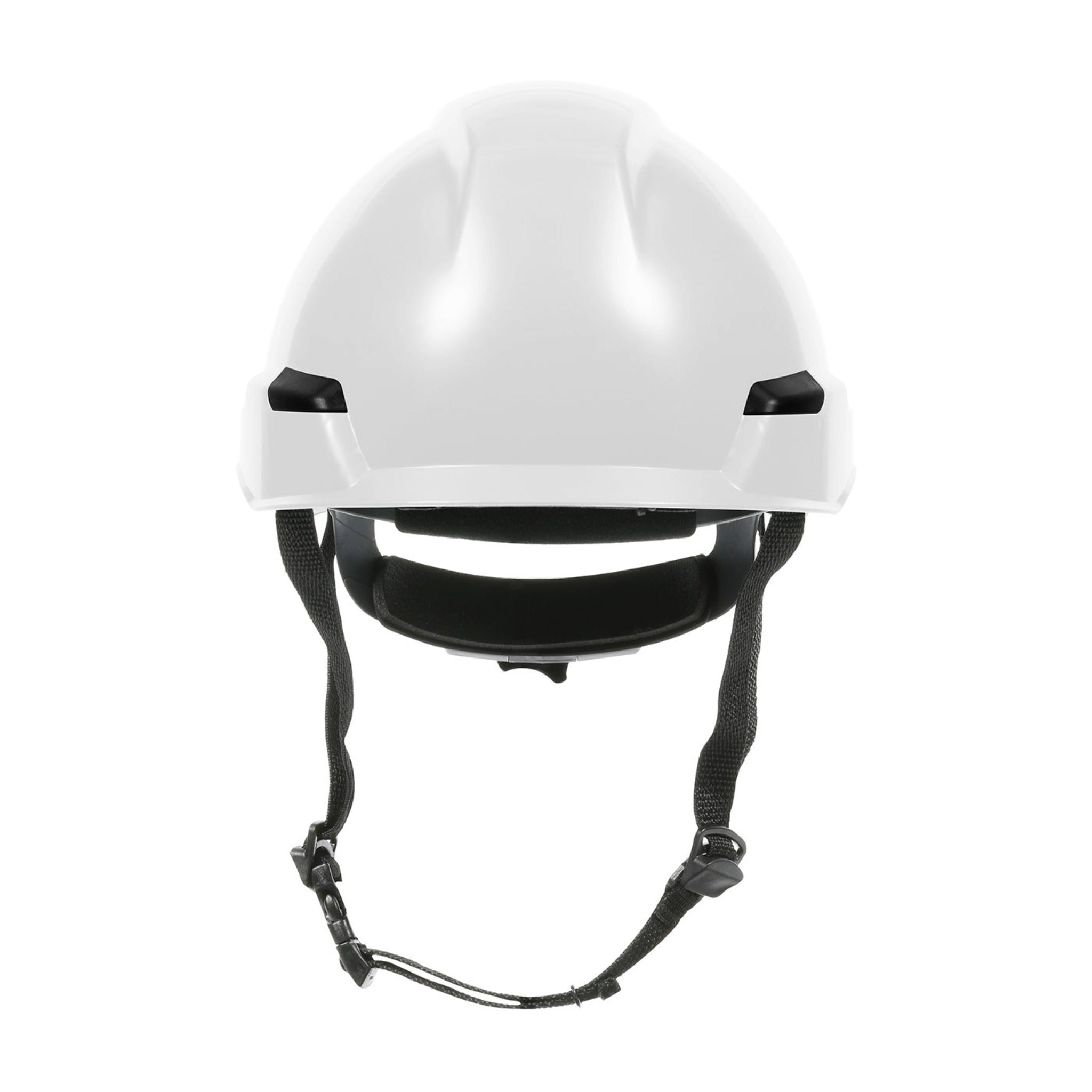 PIP Rocky 280-HP142R Industrial Climbing Helmet with Polycarbonate / ABS Shell, Hi-Density Foam Impact Liner, Nylon Suspension_White_Front