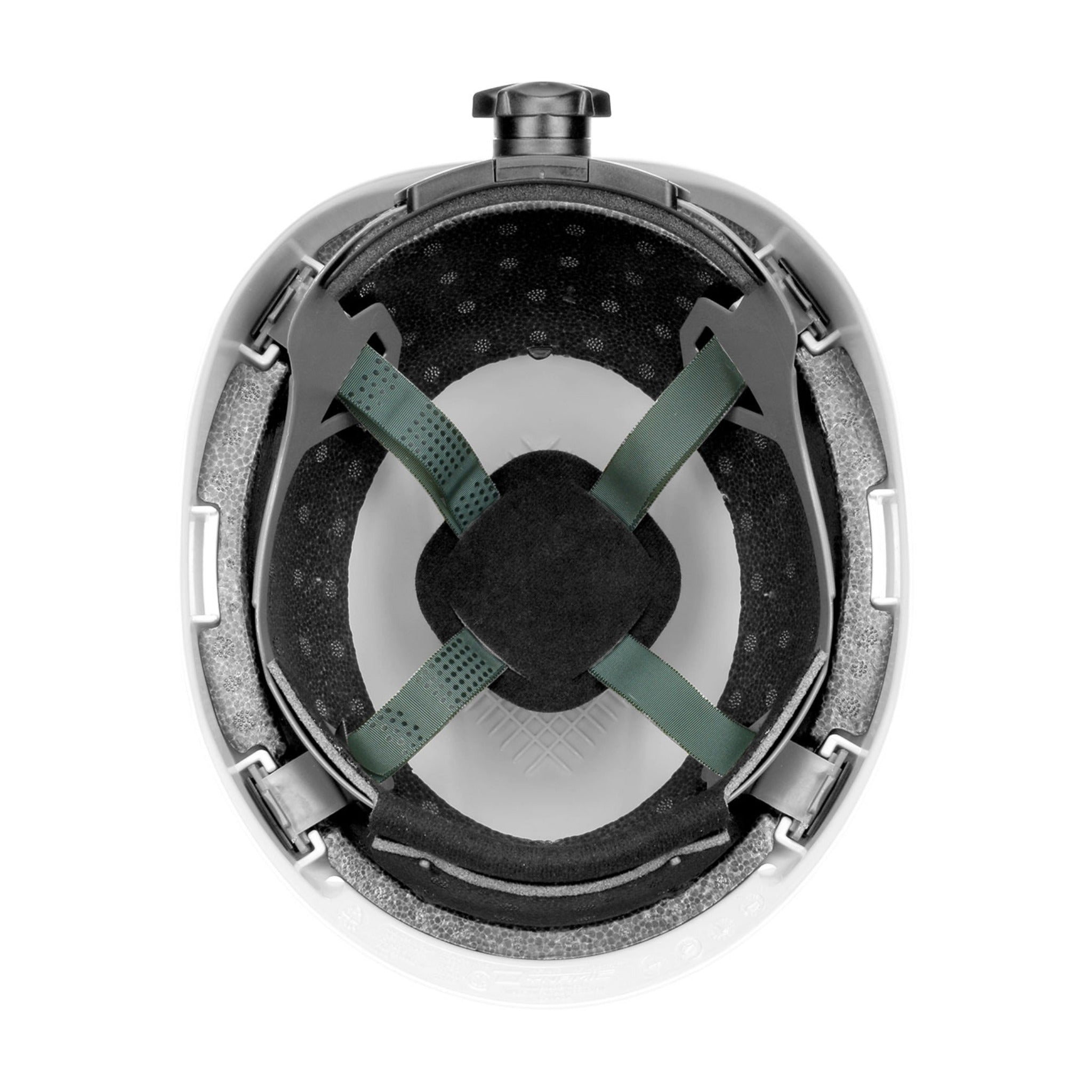 PIP Rocky 280-HP142R Industrial Climbing Helmet with Polycarbonate / ABS Shell, Hi-Density Foam Impact Liner, Nylon Suspension_White_Under