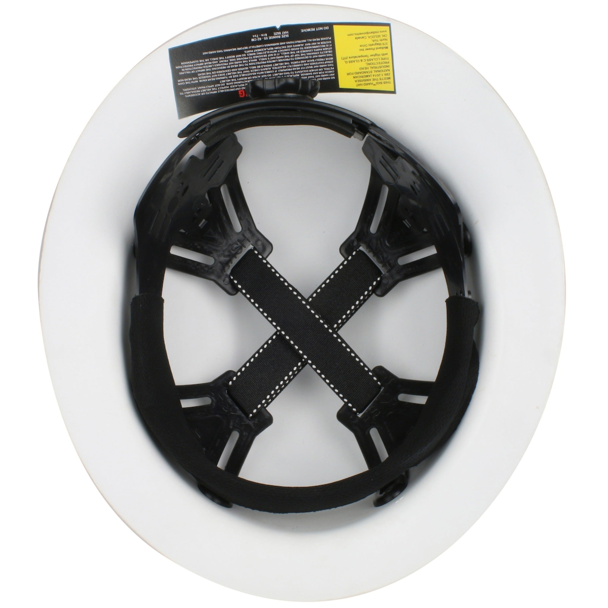 PIP Wolfjaw 280-HP1481R Full Brim Smooth Dome Hard Hat_White_Under