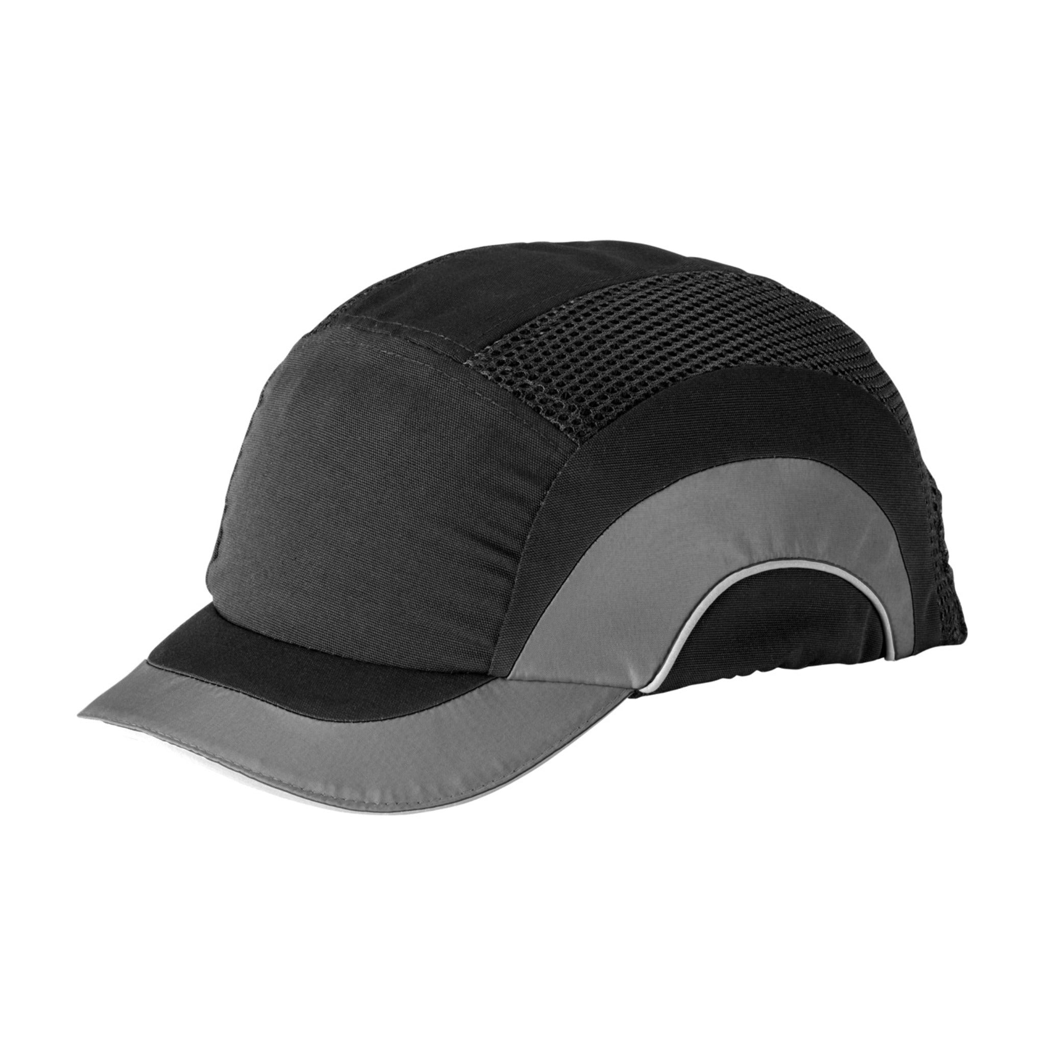 PIP HardCap A1+ 282-ABS150 Baseball Style Bump Cap with HDPE Protective Liner and Adjustable Back, Short Brim_Gray