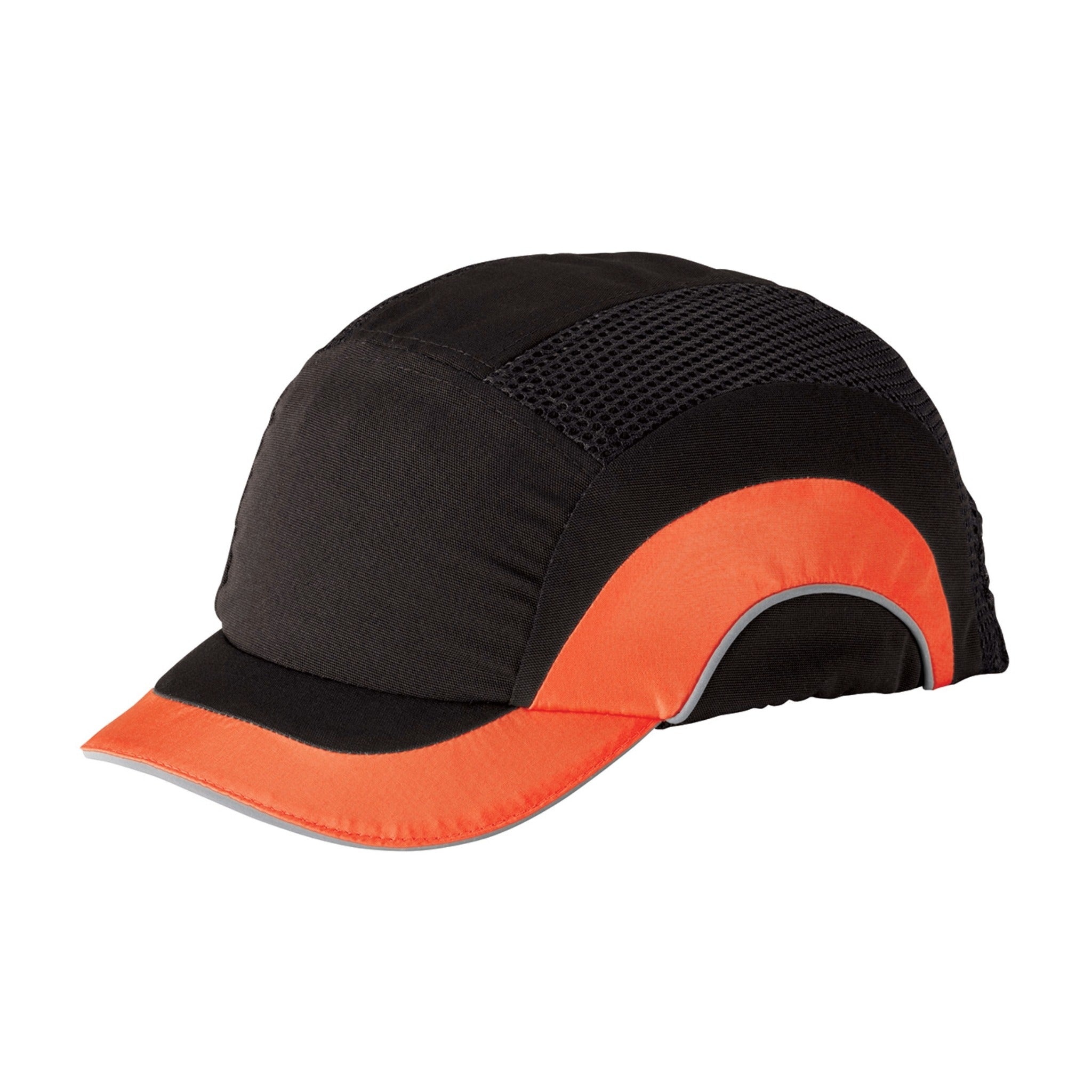 PIP HardCap A1+ 282-ABS150 Baseball Style Bump Cap with HDPE Protective Liner and Adjustable Back, Short Brim_Hi_Vis_Orange