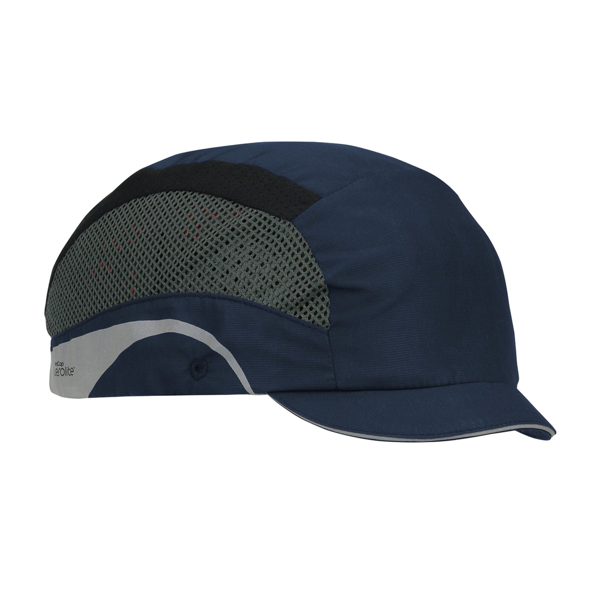 PIP HardCap Aerolite 282-AEM130 Lightweight Baseball Style Bump Cap, Micro Brim_Navy