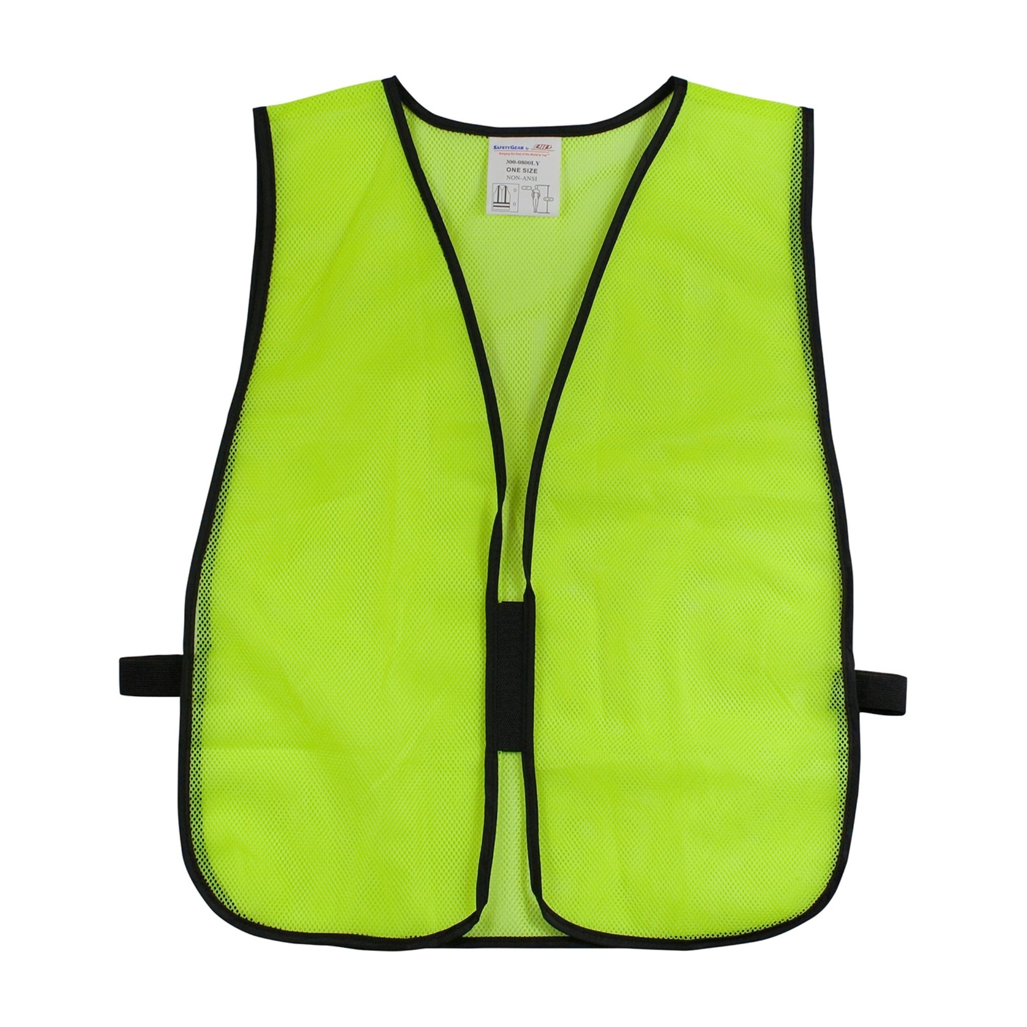 PIP 300-0800 Non-ANSI Mesh Safety Vest_Flat