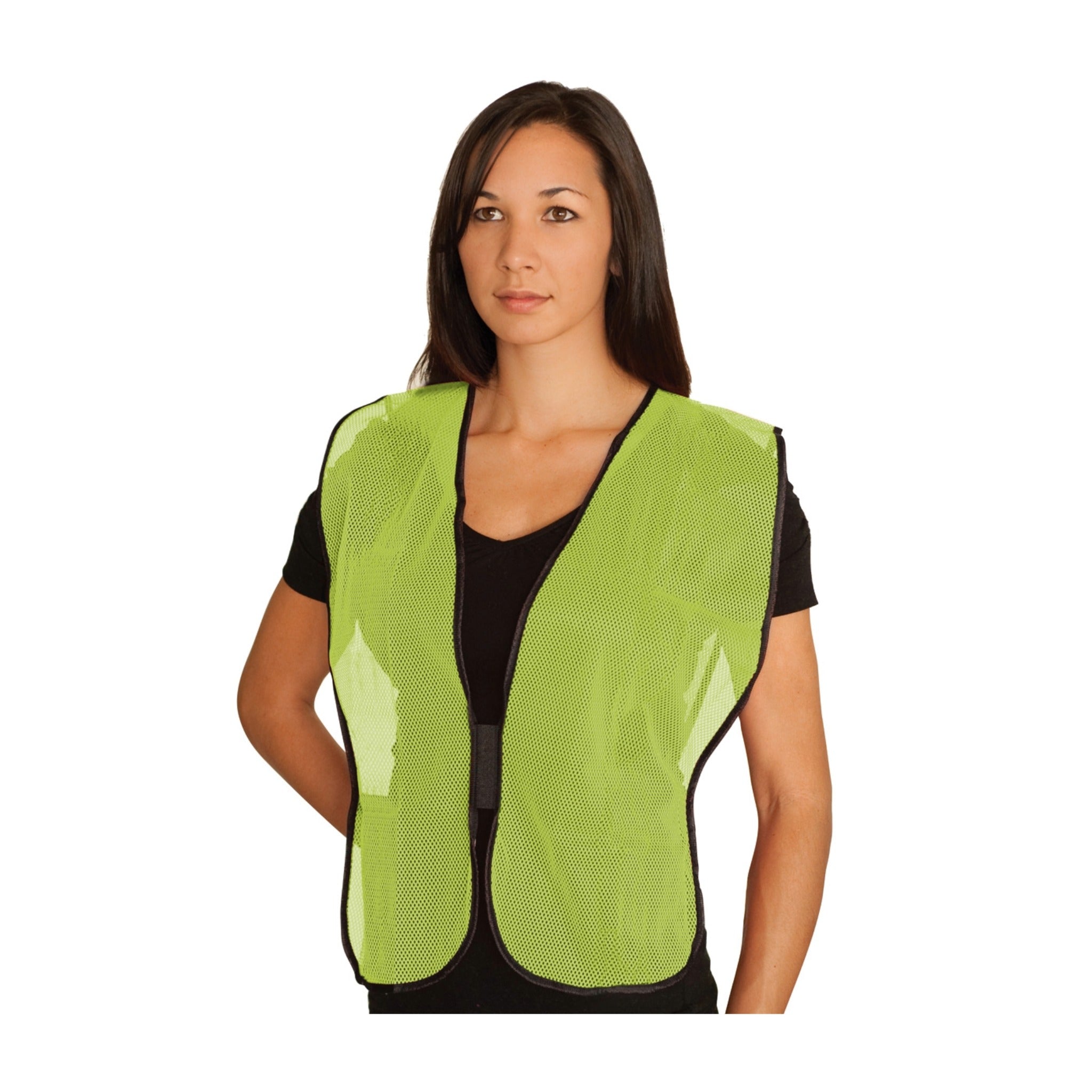 PIP 300-0800 Non-ANSI Mesh Safety Vest_Yellow_Women