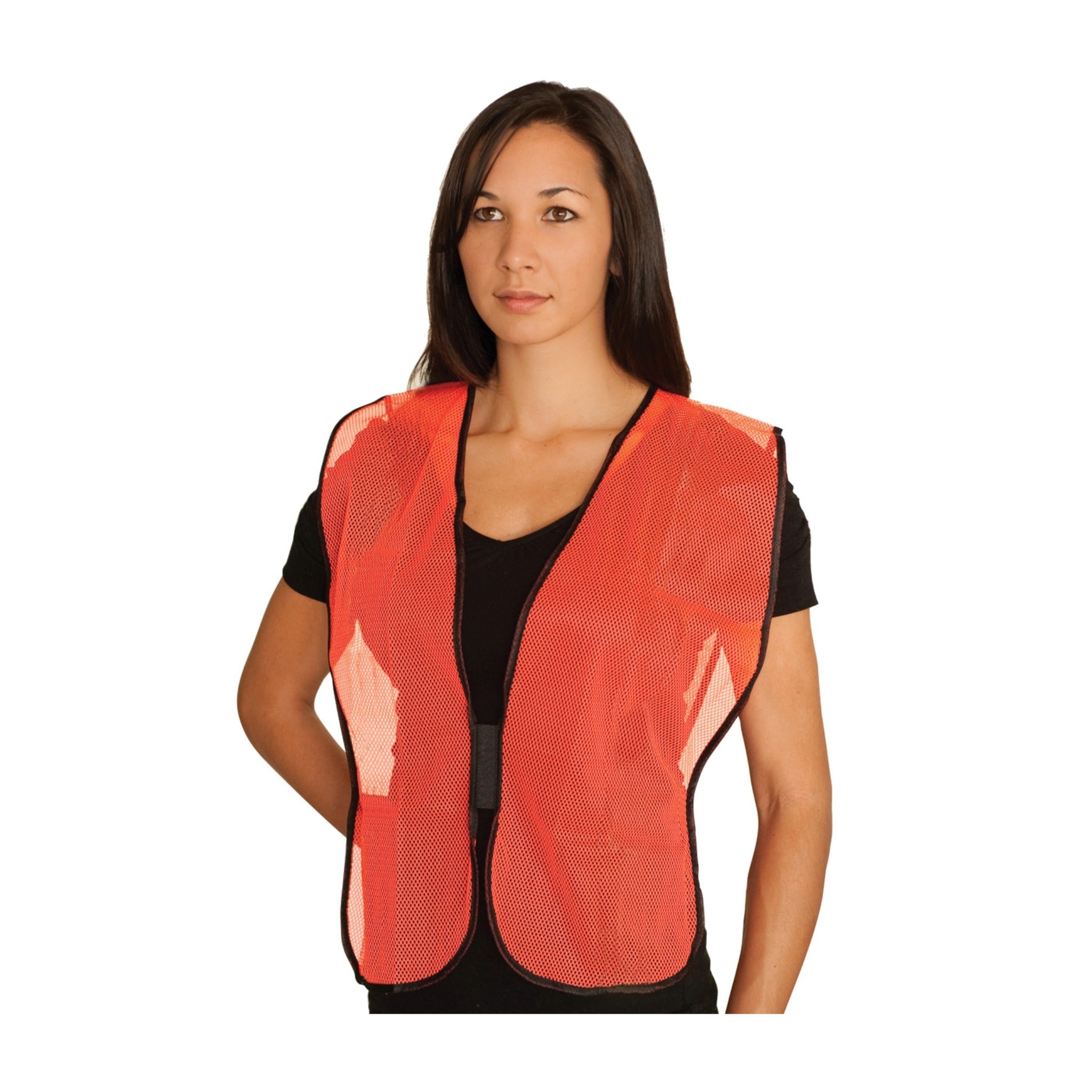 PIP 300-0800 Non-ANSI Mesh Safety Vest_Orange_Women