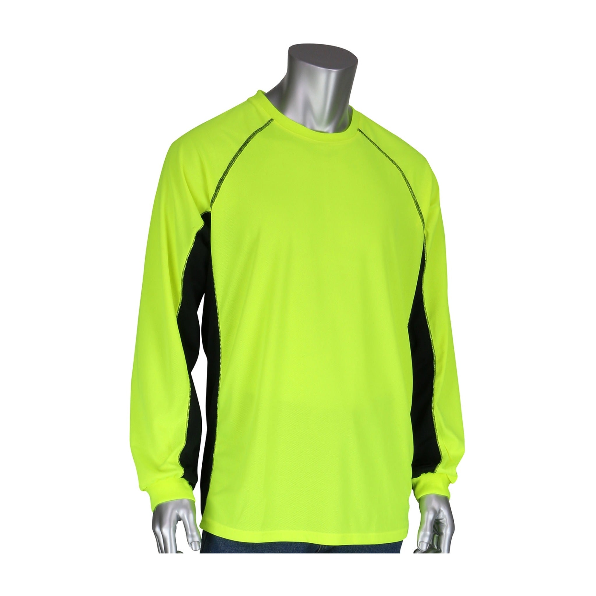 PIP 310-1150B-LY Non-ANSI Long Sleeve T-Shirt with 50+ UPF Sun Protection_Main_Image