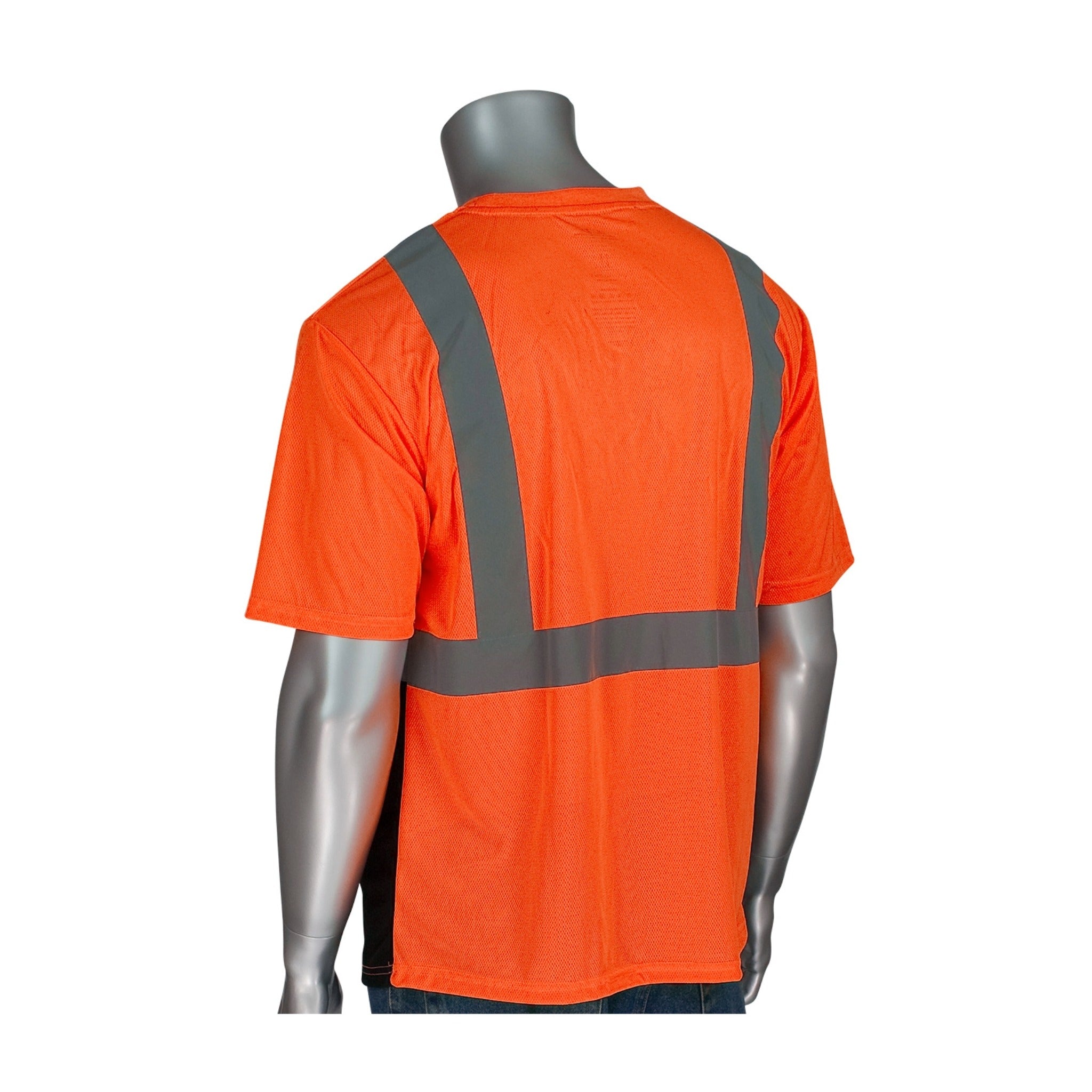 PIP 312-1250B ANSI Type R Class 2 Short Sleeve T-Shirt_Orange_Back