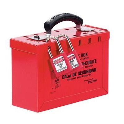 Master Lock 498A Portable Group Lock Box, Red, 1 Each