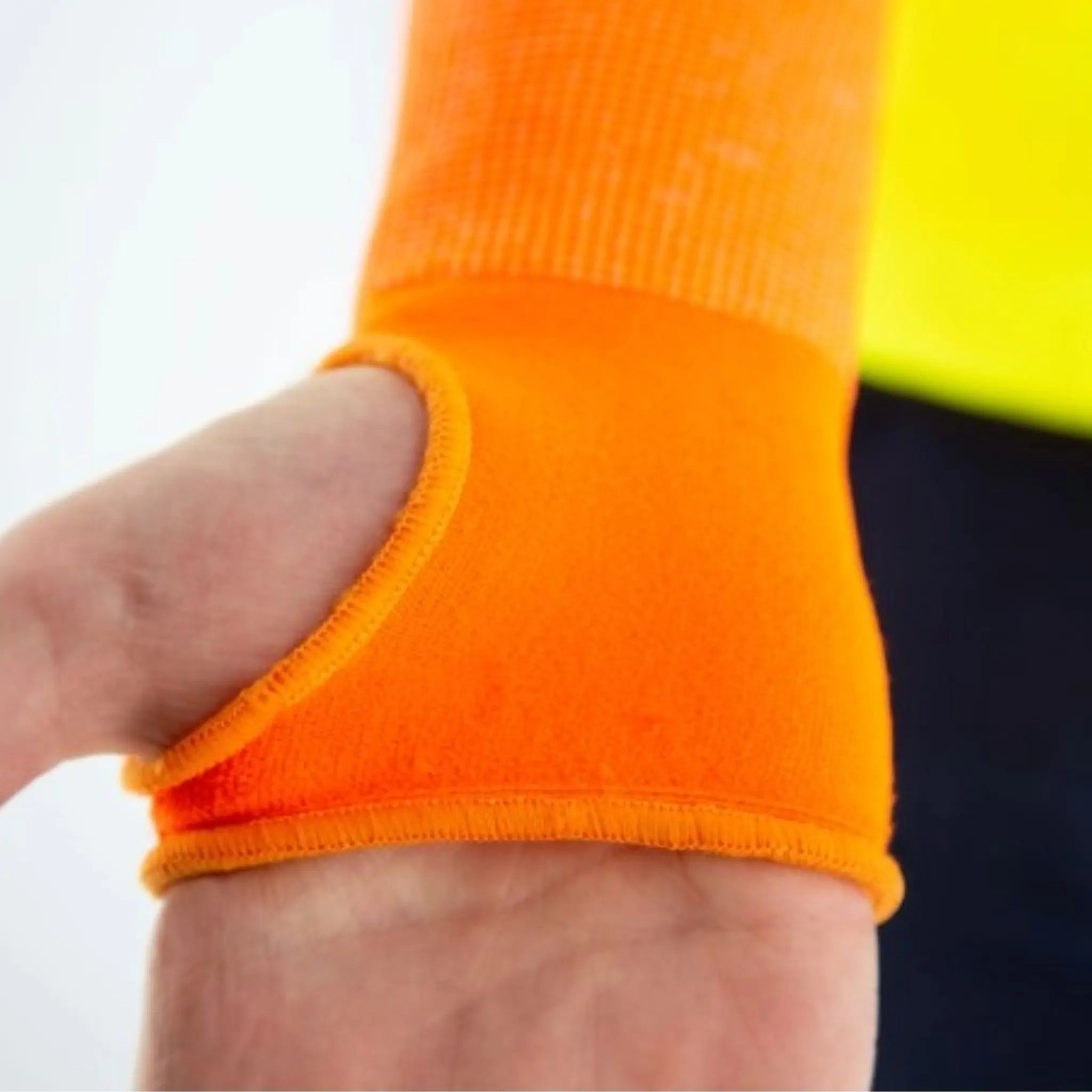 MAJESTIC GLOVE 31426-18THSO Cut-less Korplex Cut Resistant Sleeve with Hook & Loop Closure, ANSI A6, Hiviz Orange, 18 Inches, 1 Pair 