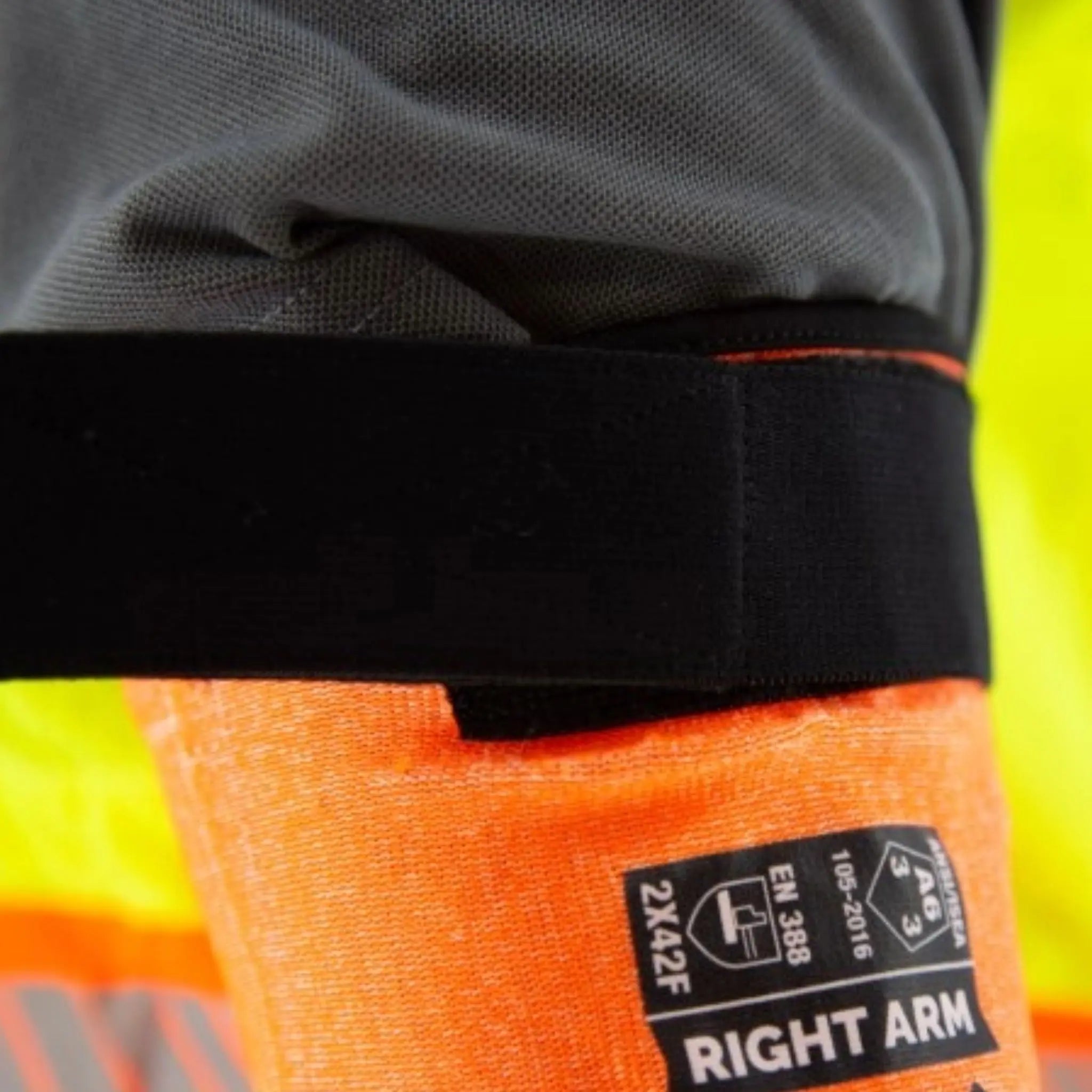MAJESTIC GLOVE 31426-18THSO Cut-less Korplex Cut Resistant Sleeve with Hook & Loop Closure, ANSI A6, Hiviz Orange, 18 Inches, 1 Pair 