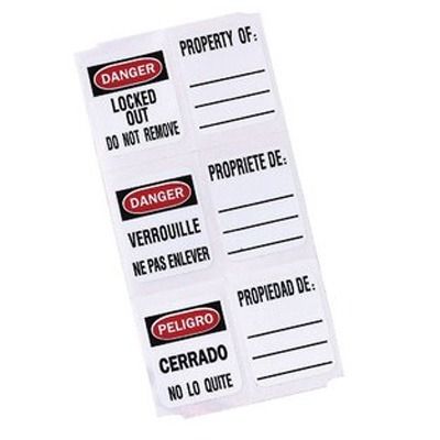 Master Lock S140 Write-On Lockout Tags, Set of 150