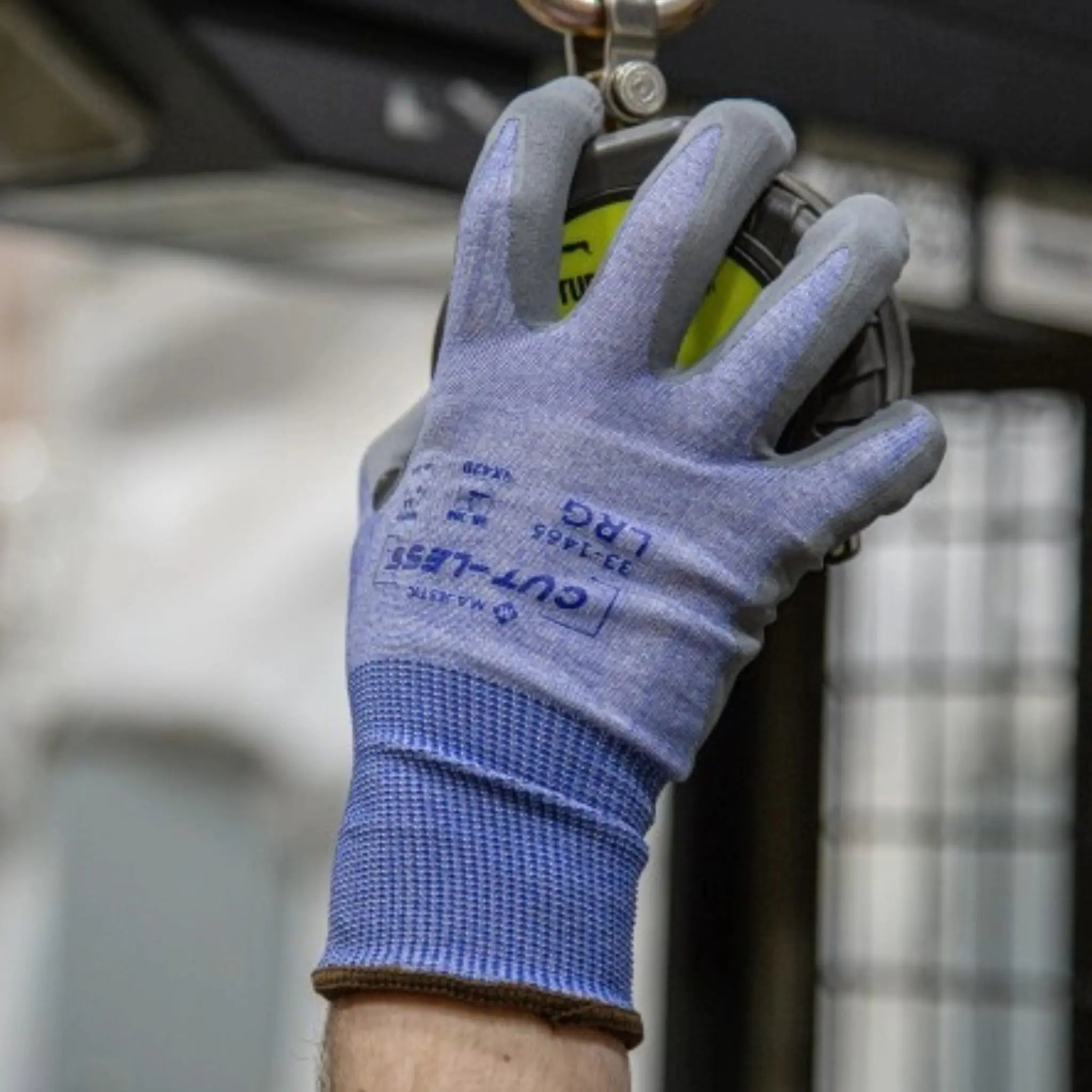 MAJESTIC GLOVE 33-1465 Cut-Less Korplex Glove with Foam Nitrile Palm, ANSI A4-Model