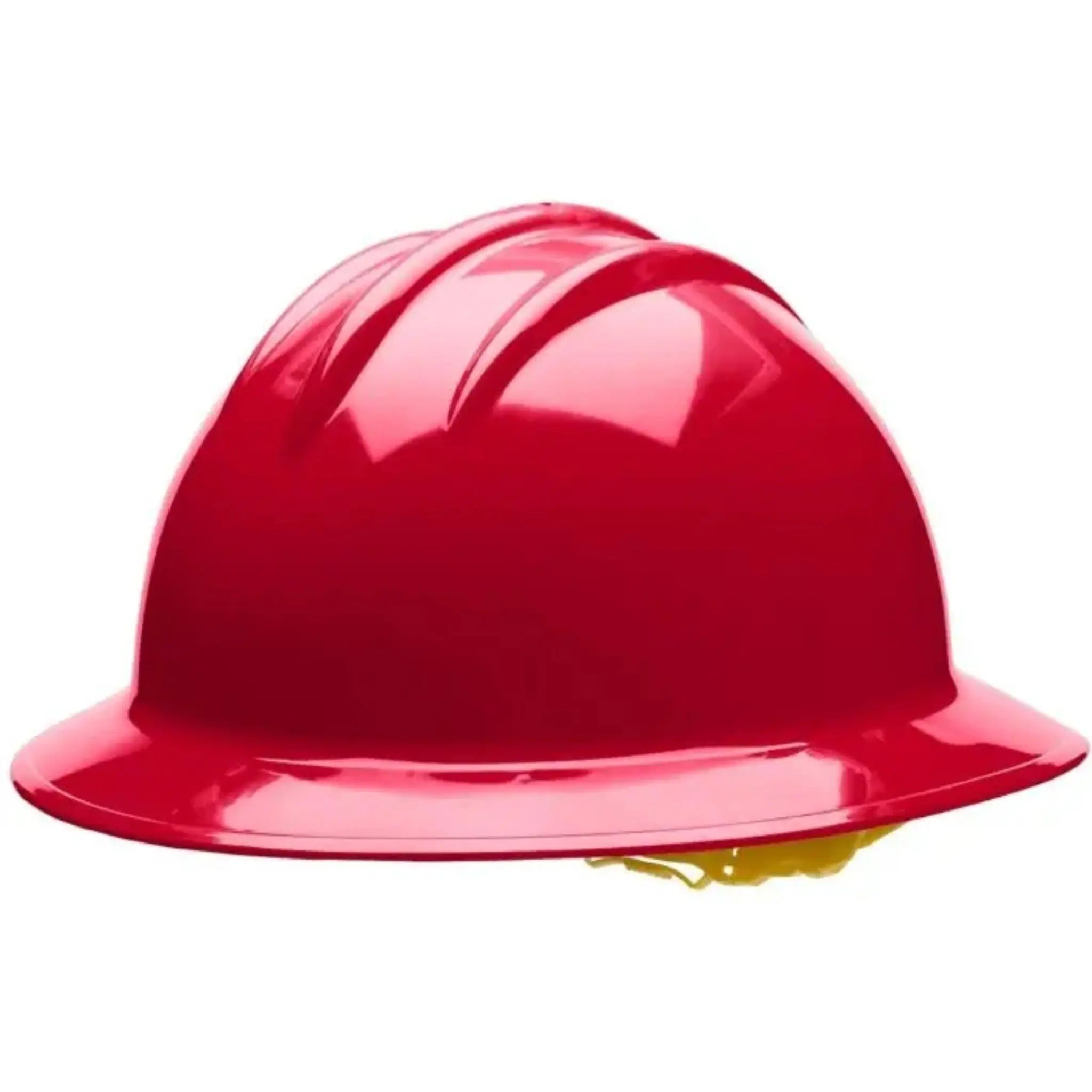 Bullard C33 33RDR 6pt Ratchet Classic Full Brim Style Hard Hat, Red, 1 Each 