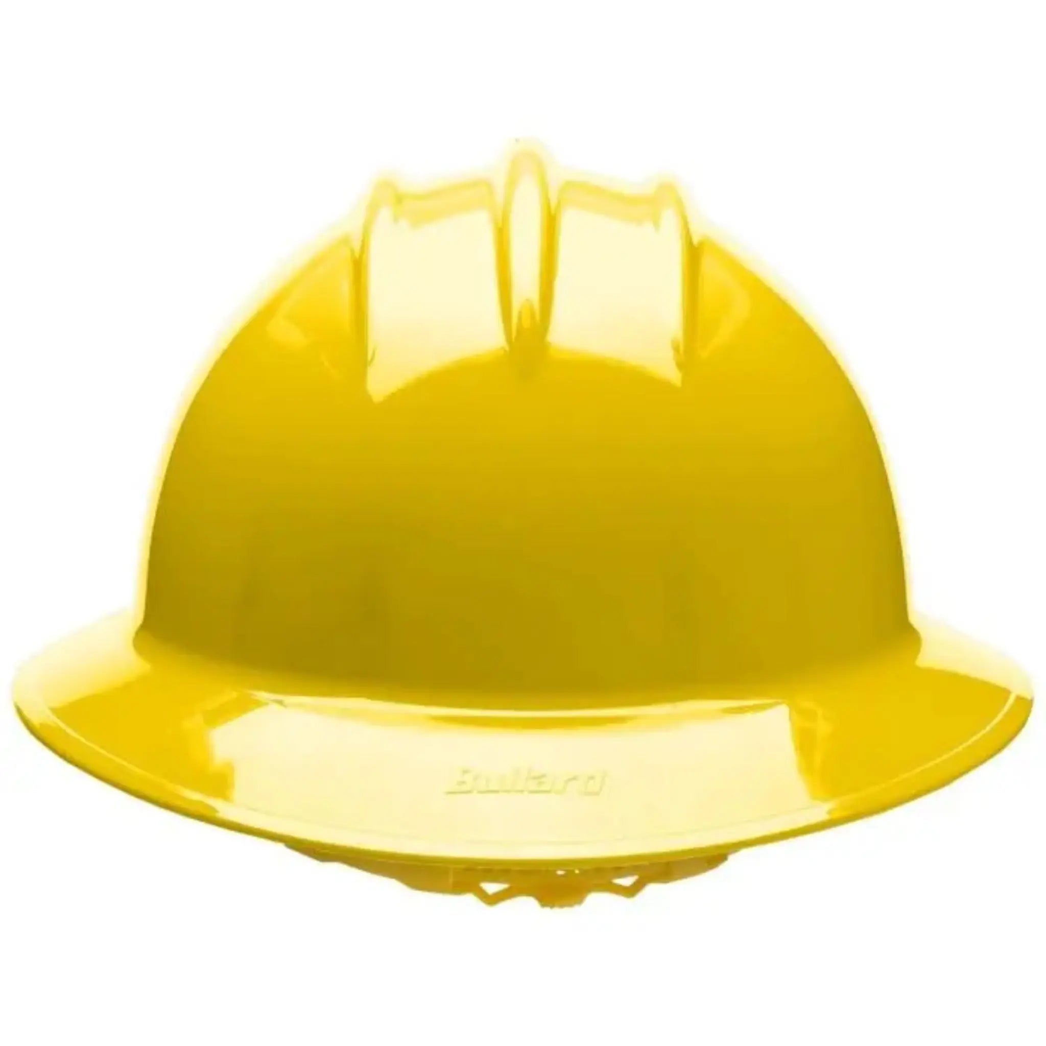 Bullard C33 33YLR 6pt Ratchet Classic Full Brim Style Hard Hat, Yellow, 1 Each 