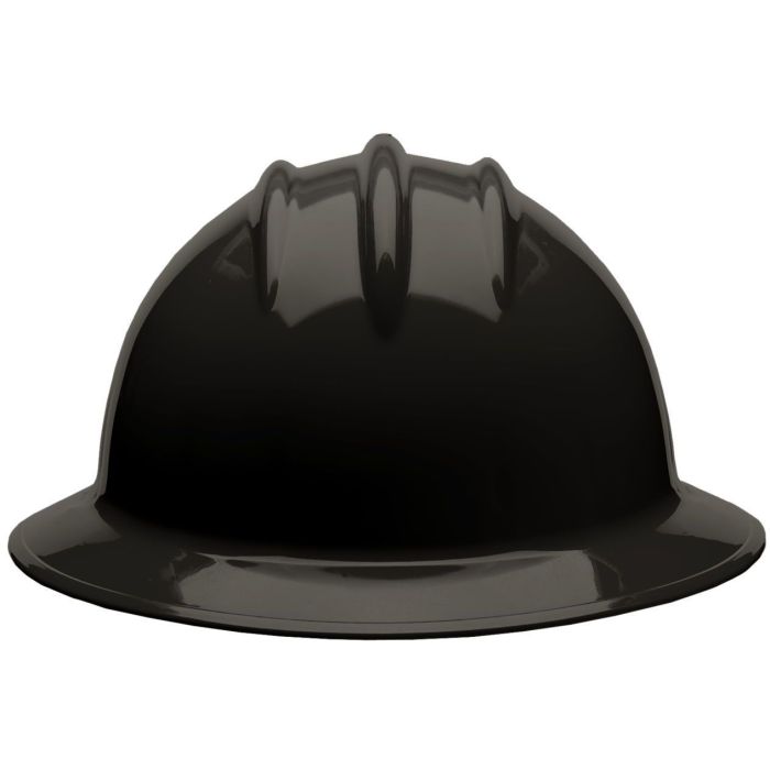 Bullard C35 35BKR 6pt. Ratchet Classic Extra Large Full Brim w/Accessory Slots Black Hard Hat 20/Case