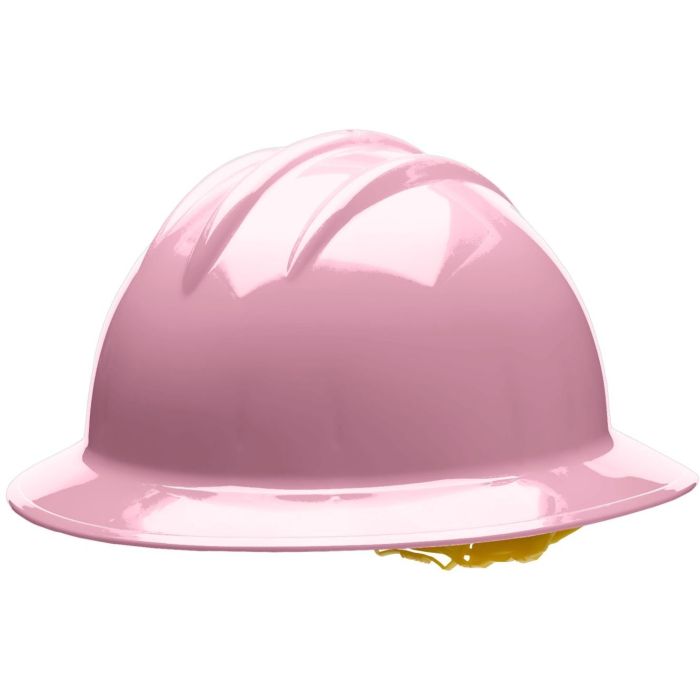 Bullard C35 35LPR 6pt. Ratchet Classic Extra Large Full Brim w/Accessory Slots Light Pink Hard Hat 20/Case