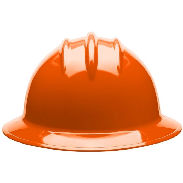 Bullard C35 35ORR 6pt. Ratchet Classic Extra Large Full Brim w/Accessory Slots Orange Hard Hat 20/Case