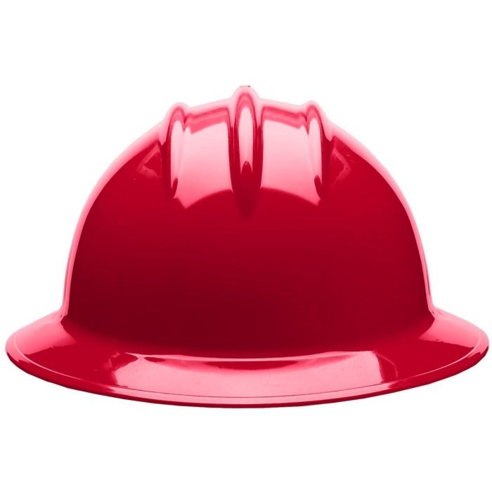 Bullard C35 35RDR 6pt. Ratchet Classic Extra Large Full Brim w/Accessory Slots Red Hard Hat 20/Case