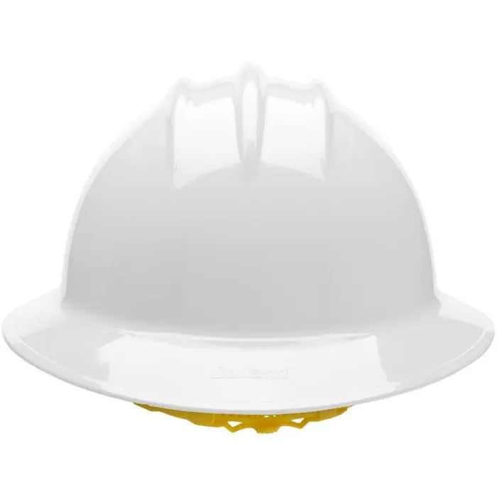 Bullard C35 35WHR 6pt. Ratchet Classic Extra Large Full Brim w/Accessory Slots White Hard Hat 20/Case