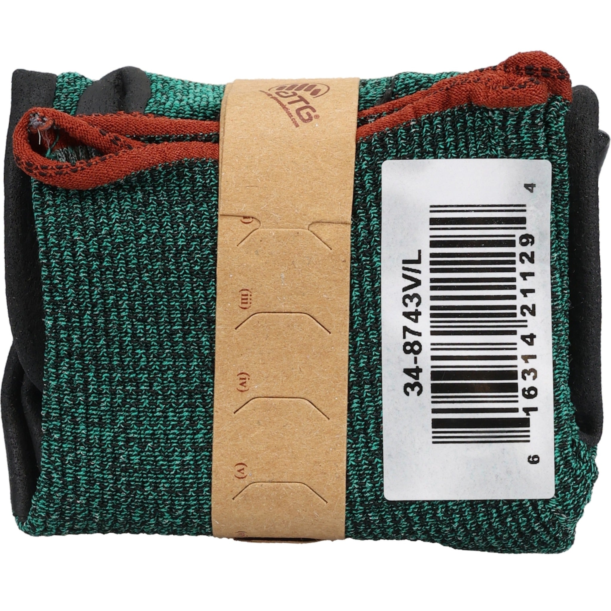 PIP ATG 34-8743V/L MaxiFlex Cut Vend Ready Seamless Knit Glove with Black MicroFoam Nitrile Coated_Back_Image