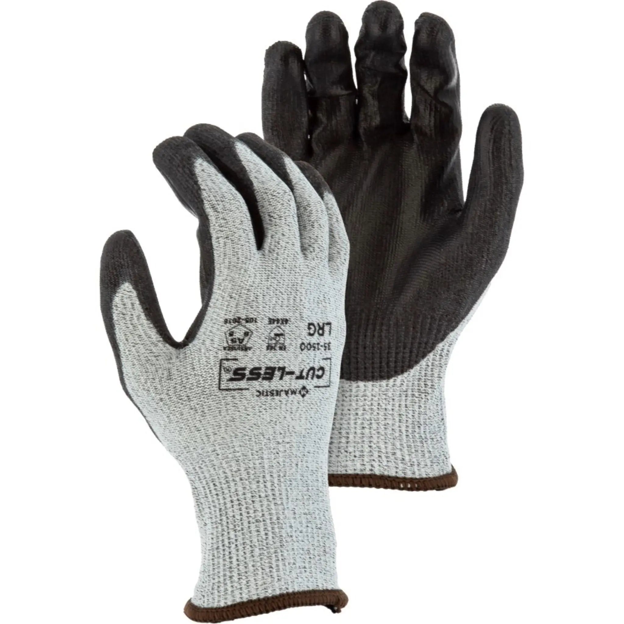 MAJESTIC GLOVE 35-1500 Cut-Less Korplex Glove with Polyurethane Palm-Main-Image
