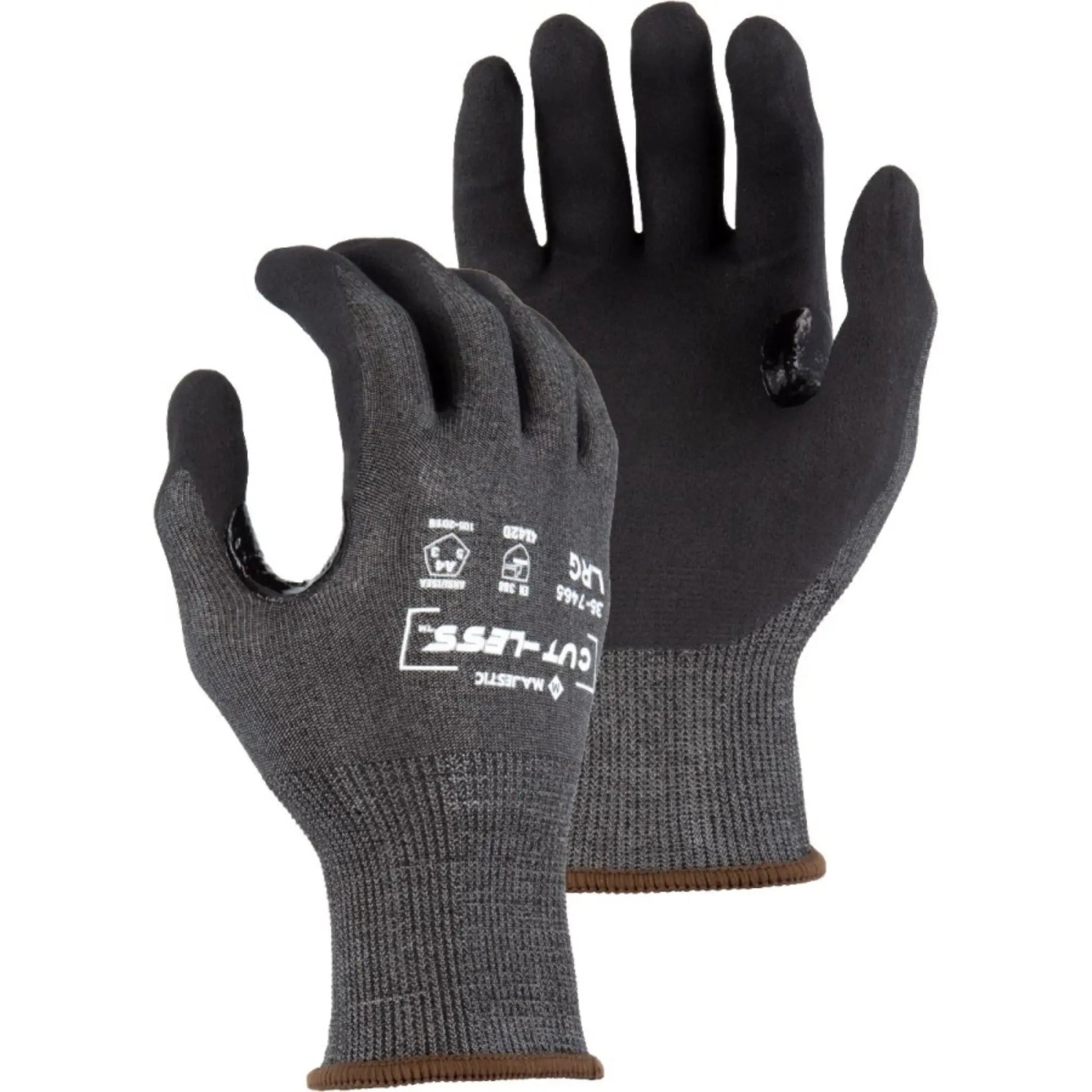 MAJESTIC GLOVE 35-7465 Cut-Less Korplex Glove with Foam Nitrile Palm-Main-Image