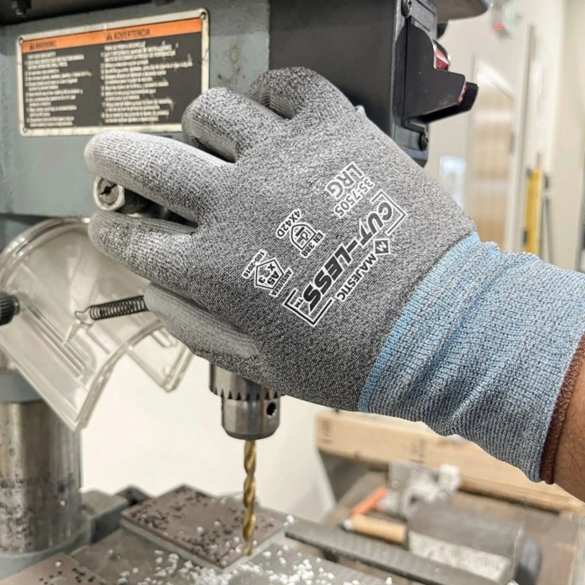 MAJESTIC GLOVE 35-7505 Cut-Less Korplex Glove with Polyurethane Palm-Model-2