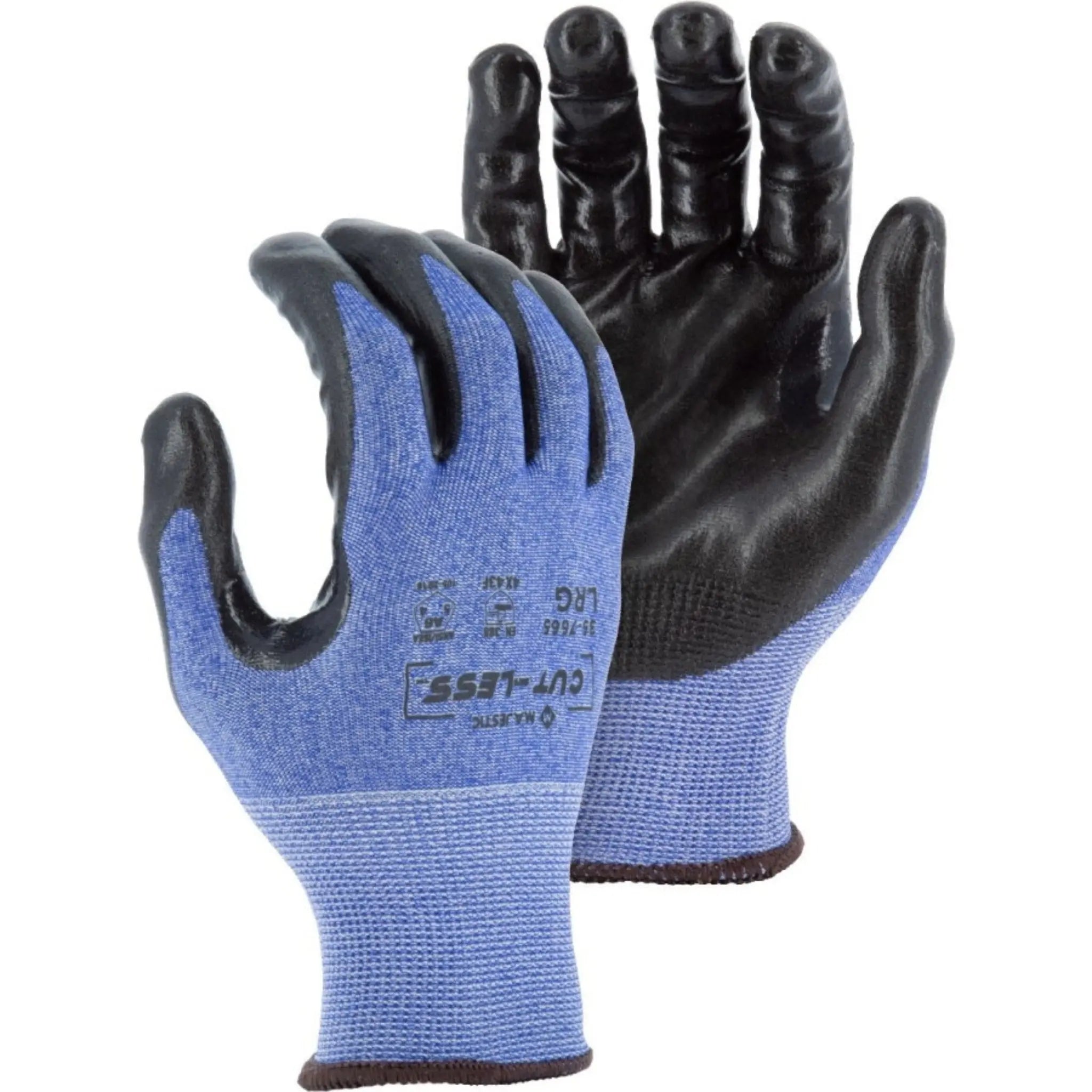 MAJESTIC GLOVE 35-7665 Cut-Less Korplex Glove with Foam Nitrile Palm-Main-Image