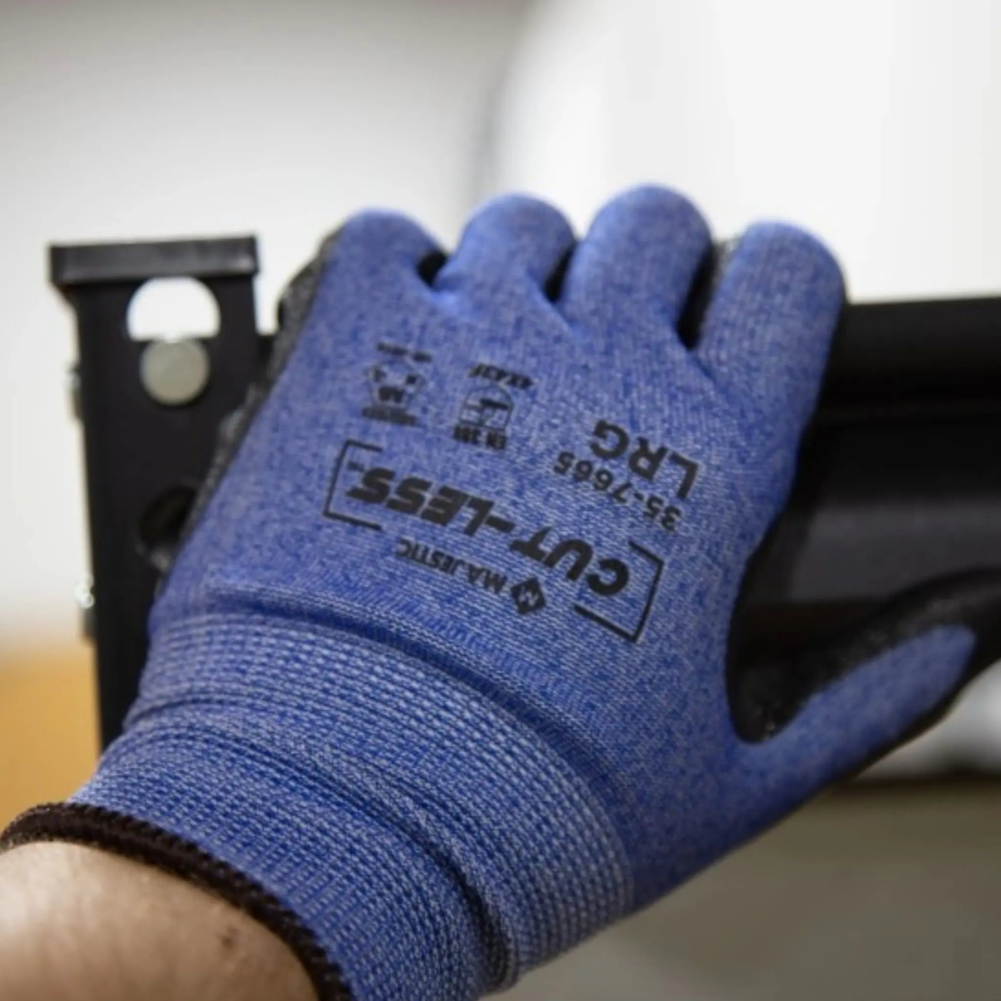 MAJESTIC GLOVE 35-7665 Cut-Less Korplex Glove with Foam Nitrile Palm-Model2