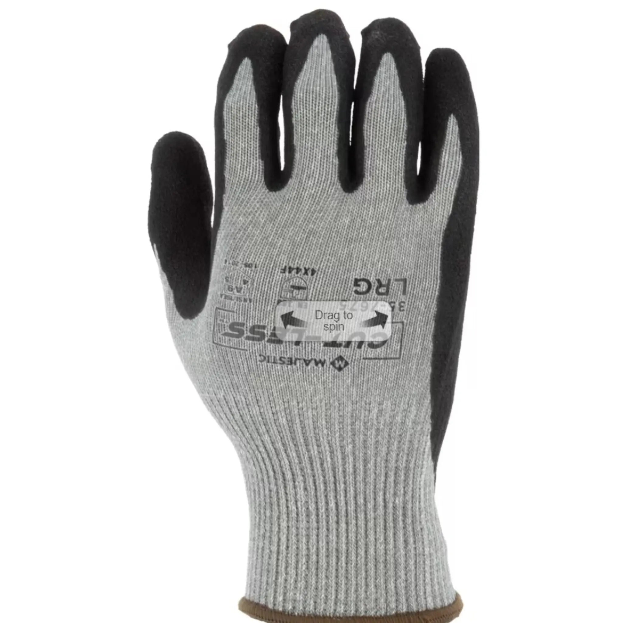 MAJESTIC GLOVE 35-7675 Cut-Less Korplex Glove with Sandy Nitrile Palm-Back-Image