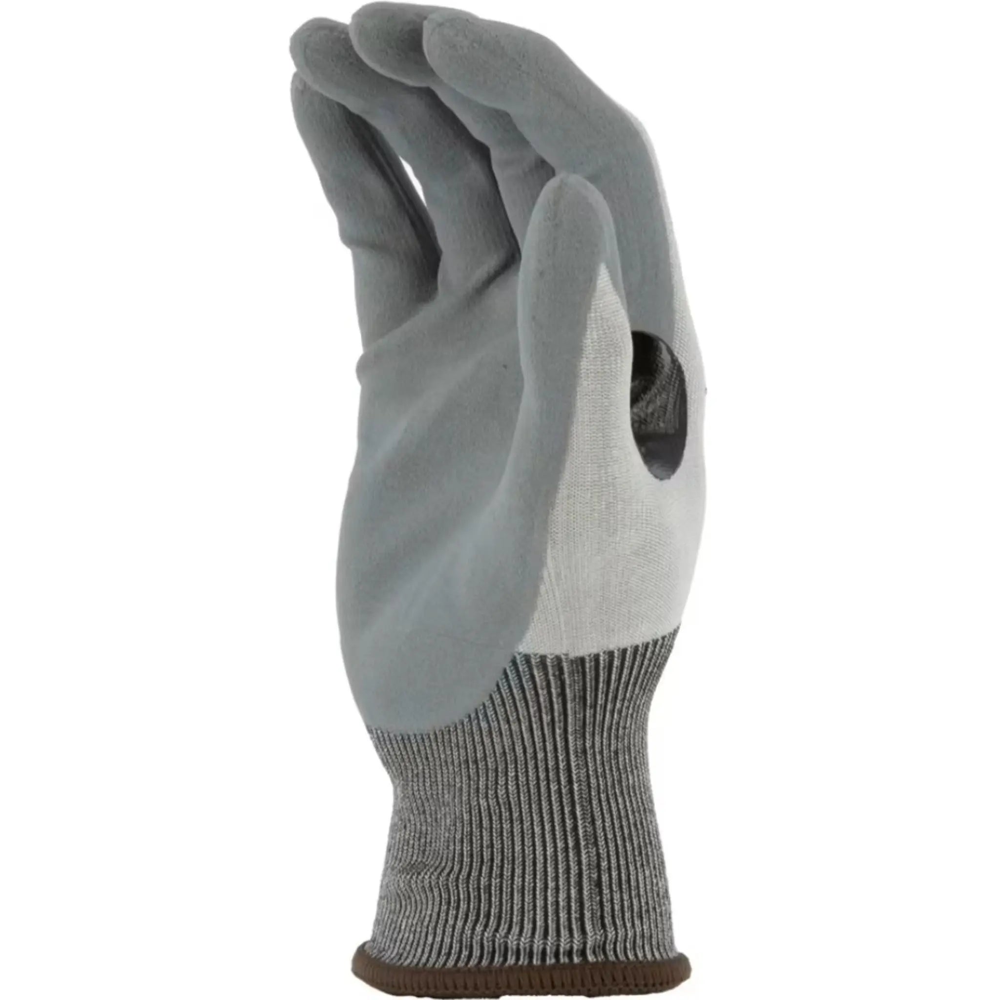MAJESTIC GLOVE 35-7765 Cut-Less Korplex Glove with Foam Nitrile Palm, 18g, ANSI A7, Gray, 1 Dozen-Side-Image-3