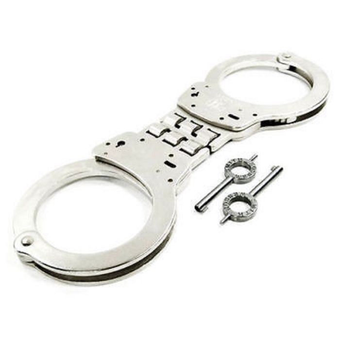 Smith & Wesson 350096 Model 300 Handcuff, Hinged Style, Nickel Finish, 1 Each