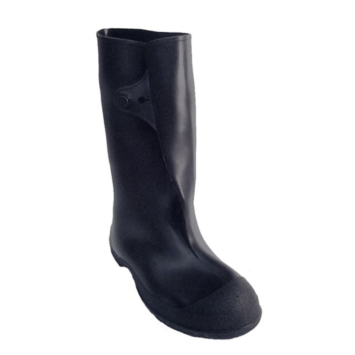 Workbrutes 14" Knee Boot Molded In Button For Secure Closure Black Cleated Outsole