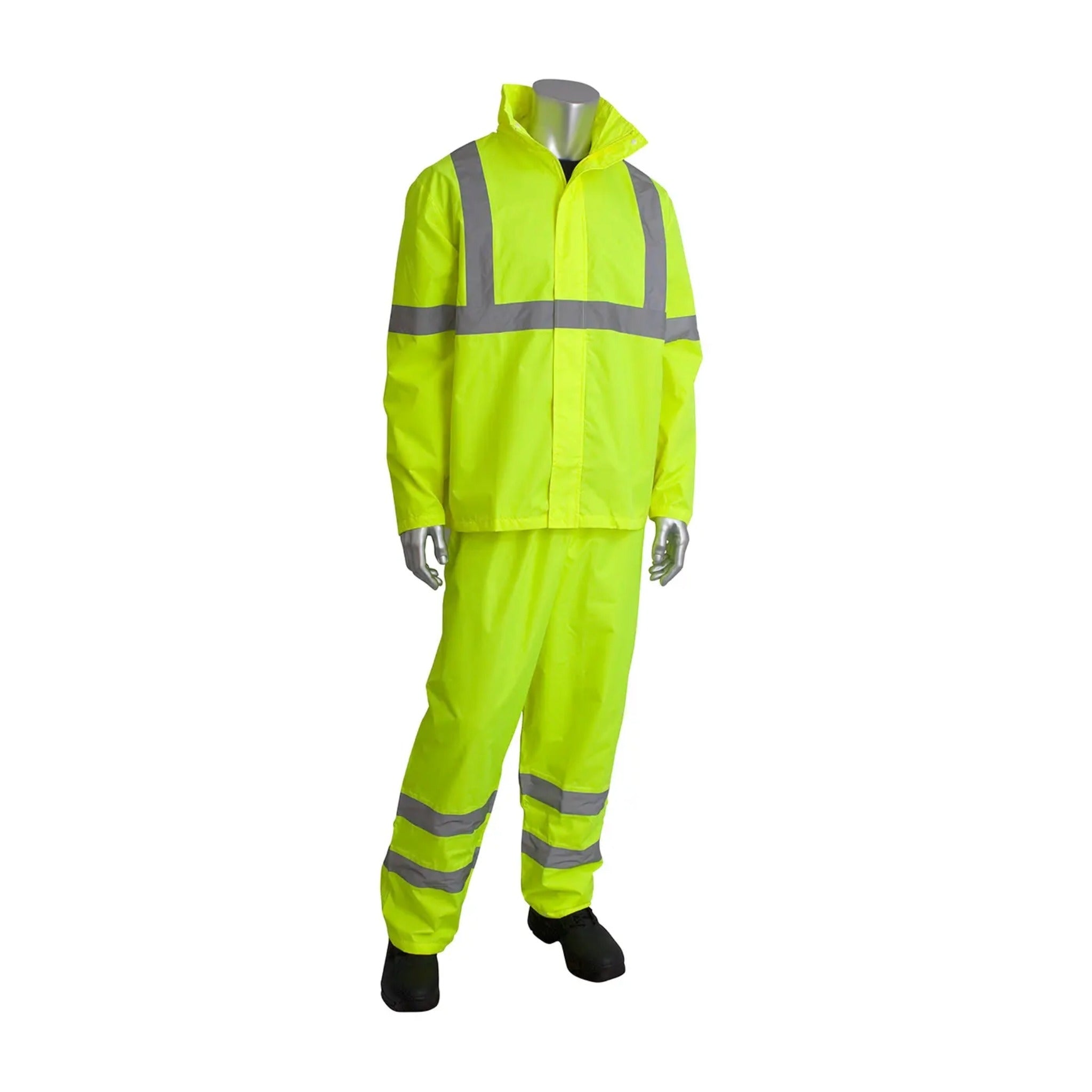 PIP Falcon Viz 353-1000 ANSI Type R Class 3 Two-Piece Value Rainsuit Set_LY_Main