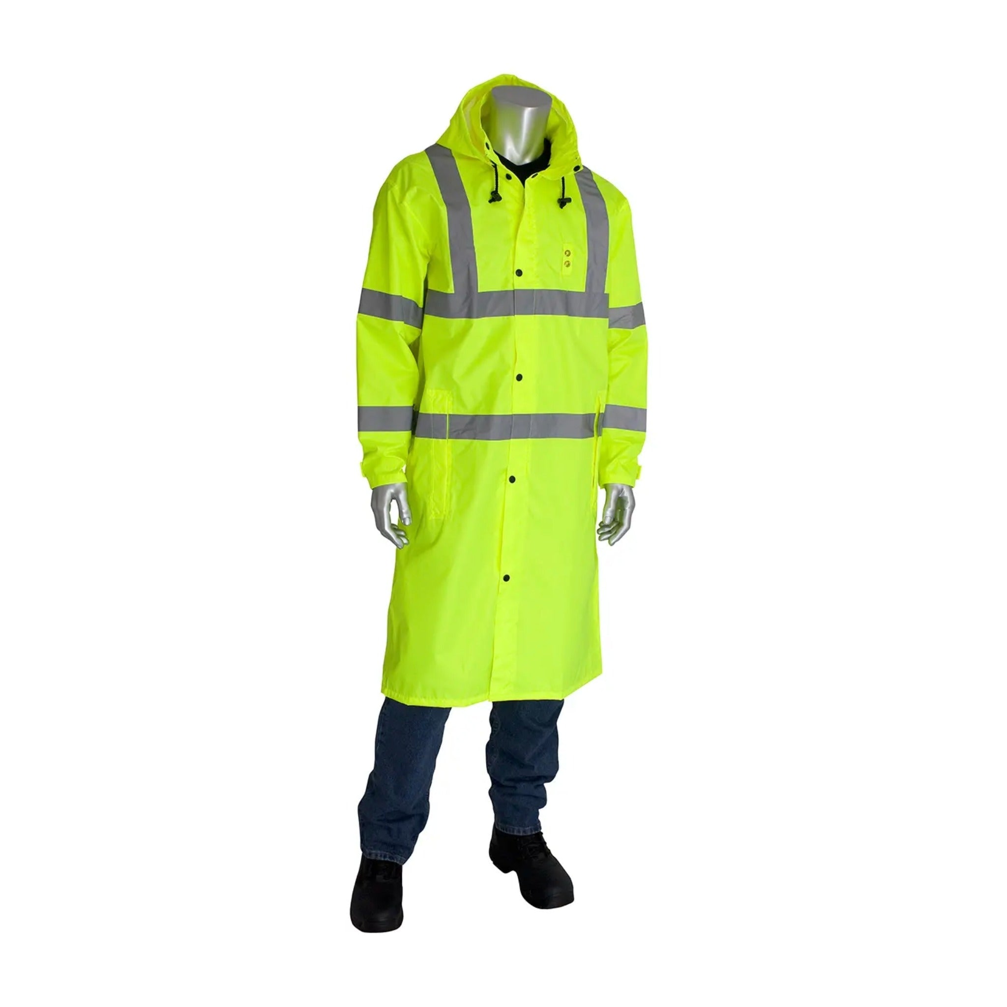 PIP Viz 353-1048 ANSI Type R Class 3 Value All Purpose 48-Inch Raincoat_Main