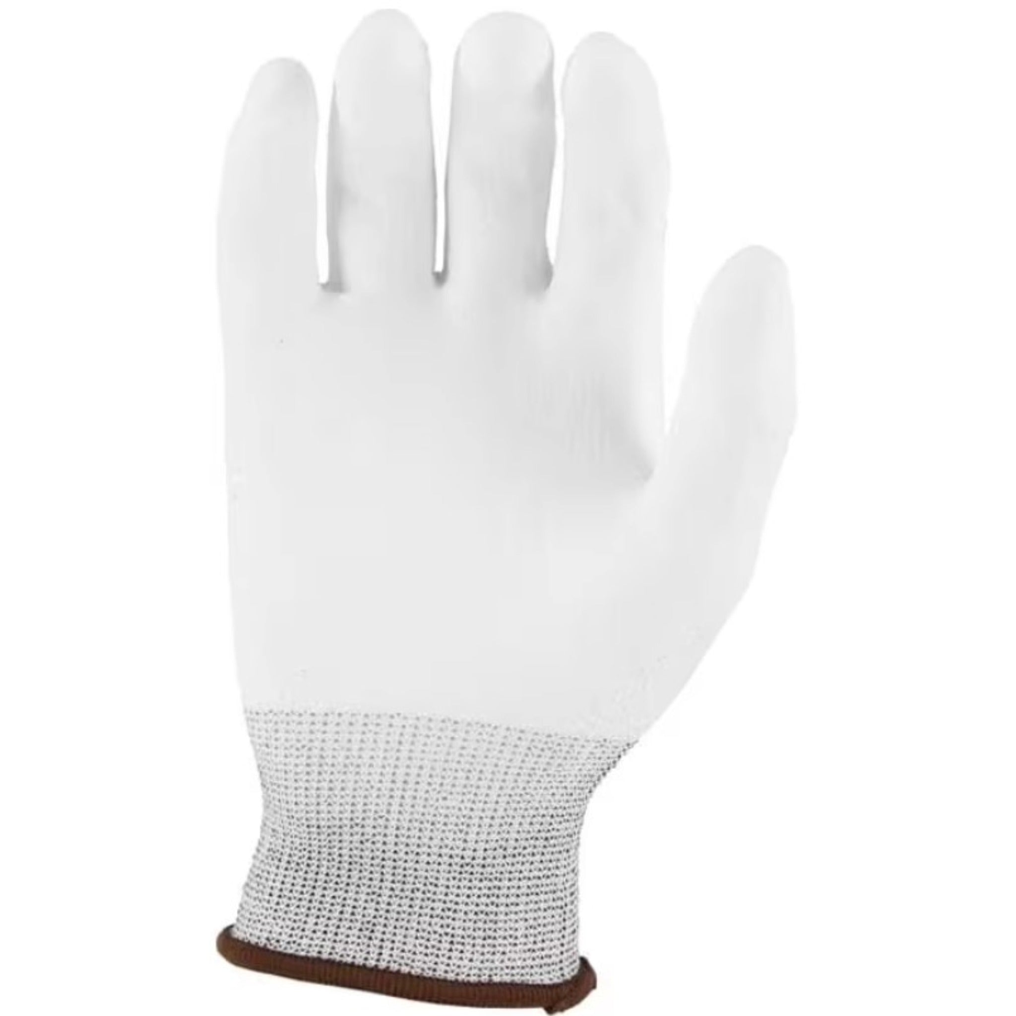MAJESTIC GLOVE 37-3435 Cut-Less Dyneema Glove with Polyurethane Palm, 13g, ANSI A3, White, 1 Dozen