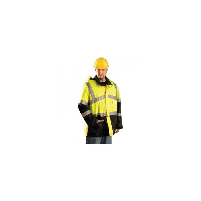 Occunomix Full Length Jacket Class 3 Color Yellow Size XL
